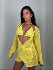 Copricostume cosmo giallo