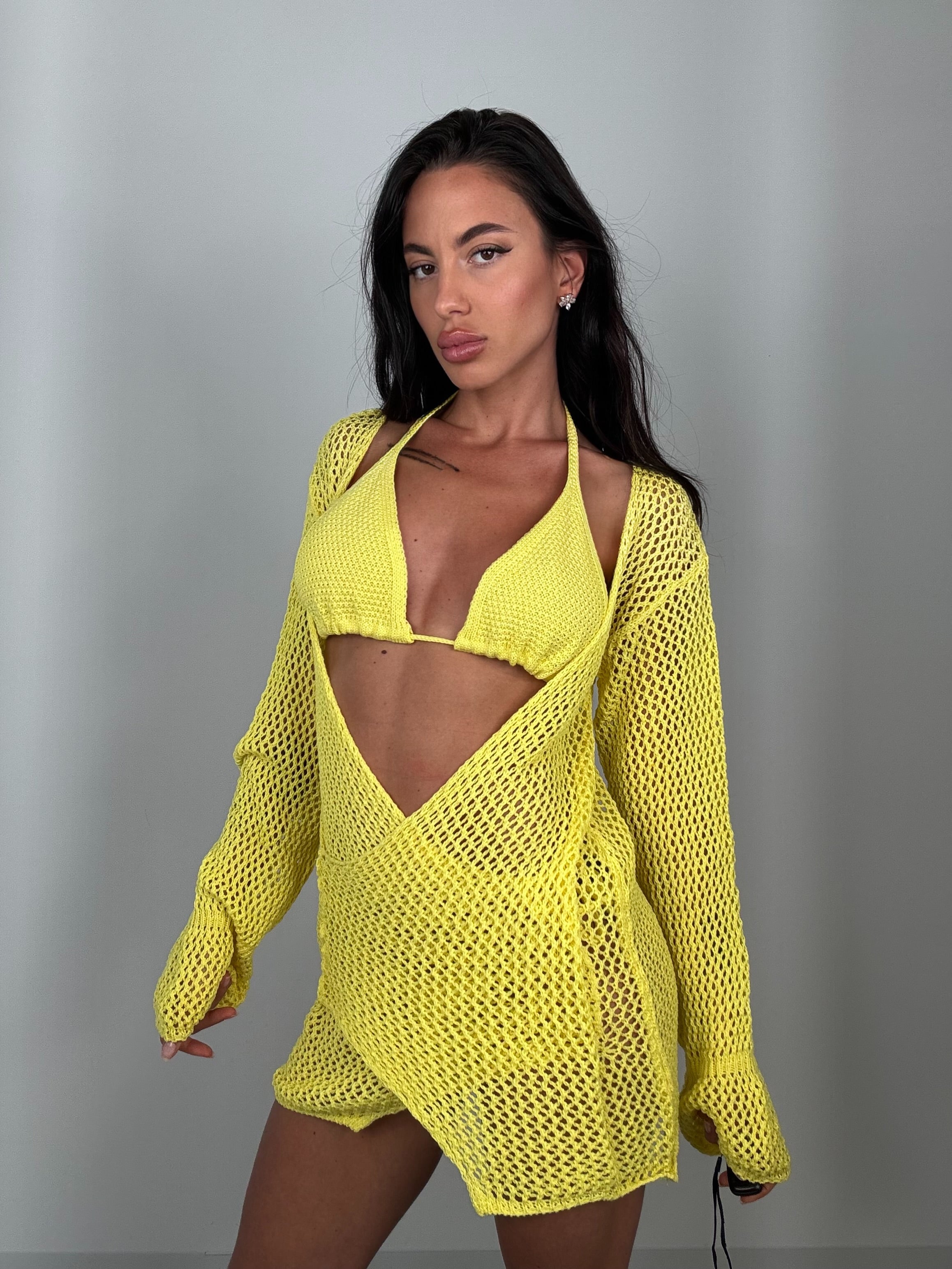Copricostume cosmo giallo