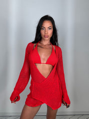 Copricostume cosmo rosso