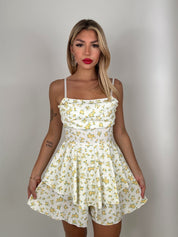 Dress LAOS fiori bianco