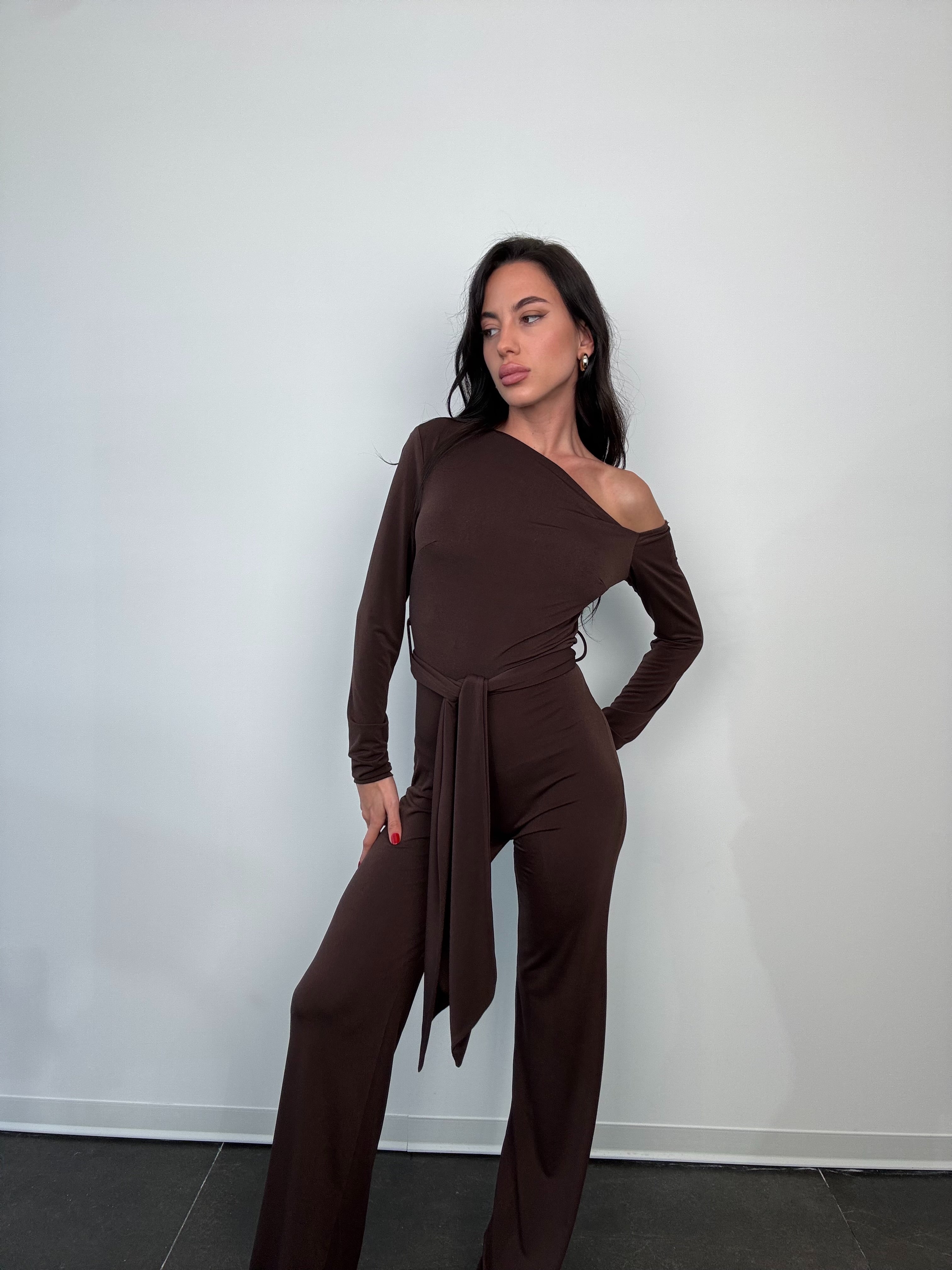 Jumpsuit knot brown