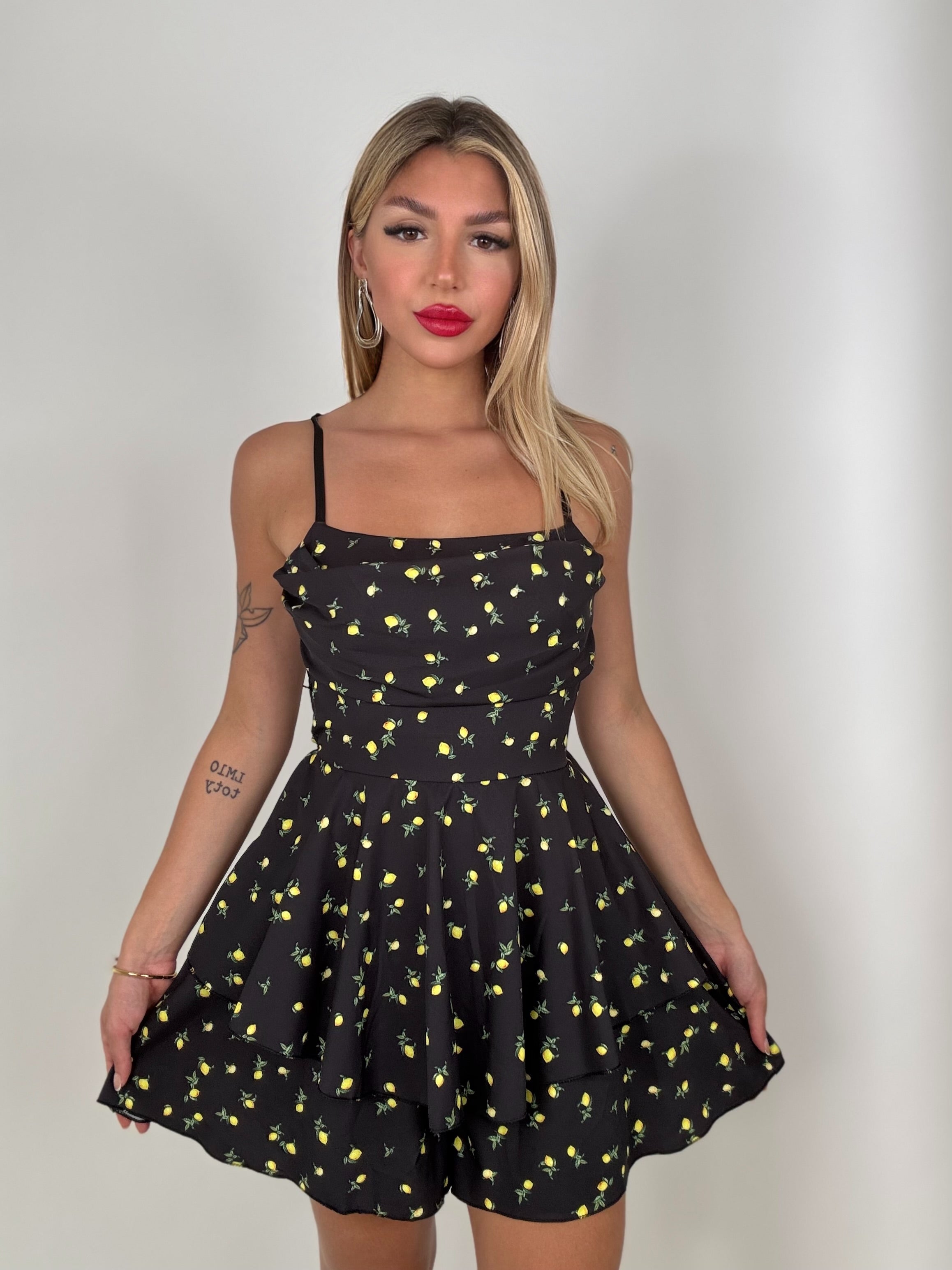 Dress LAOS limoni nero