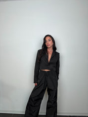 Pant parachute by lumina Nero