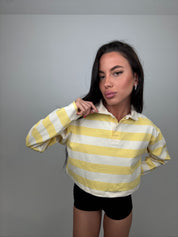 T-shirt strisce giallo
