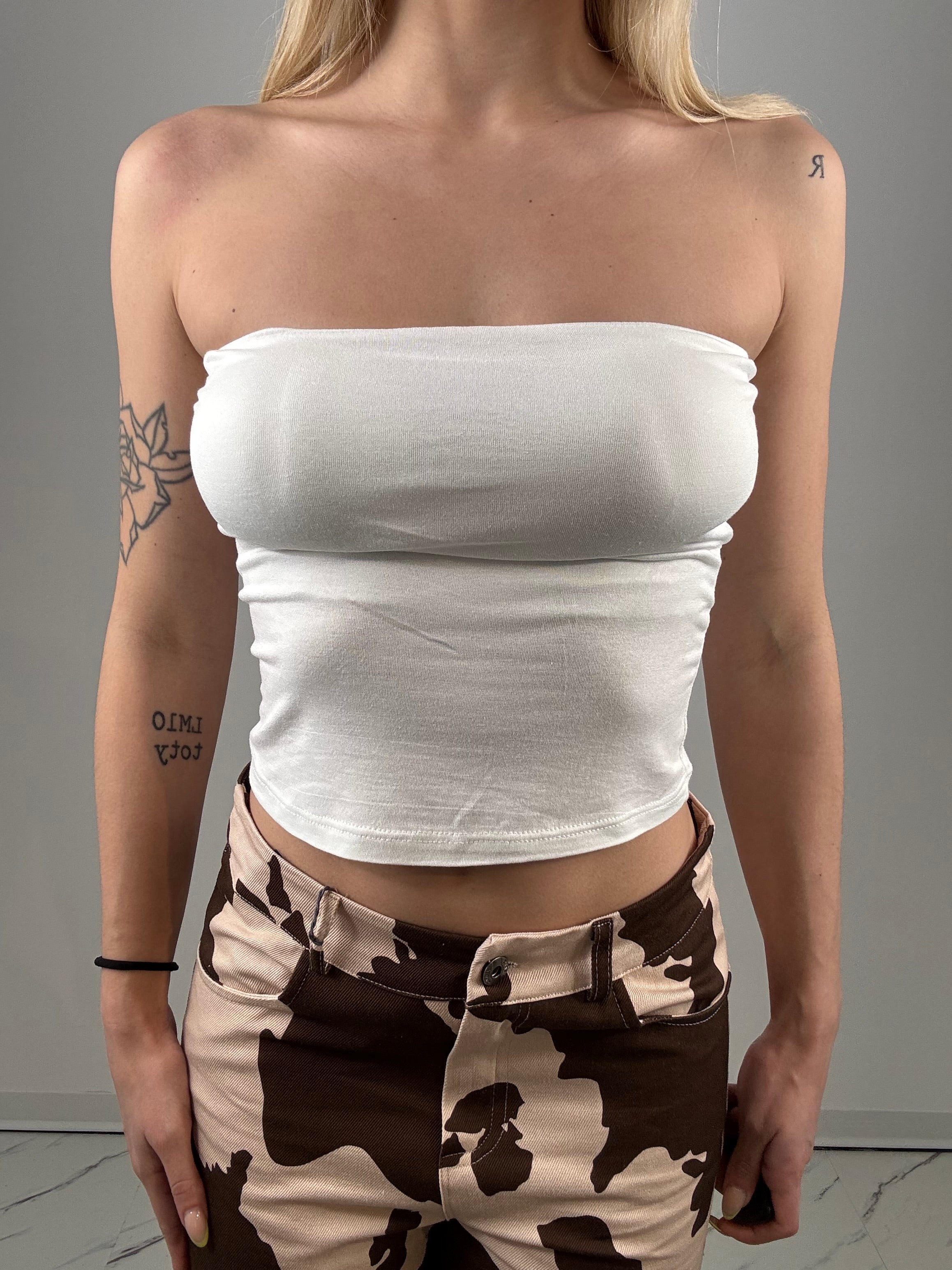 Top viscosa bianco