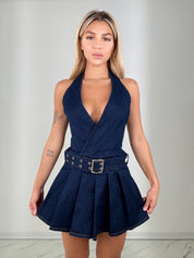 Dress denim cheeta