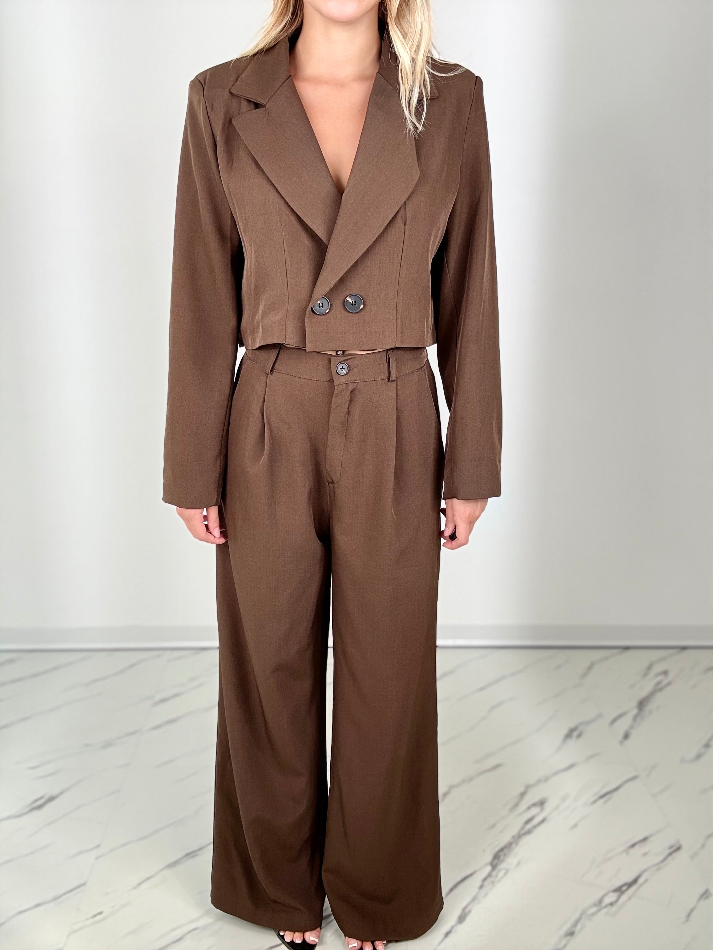 Tailleur poker cioccolato