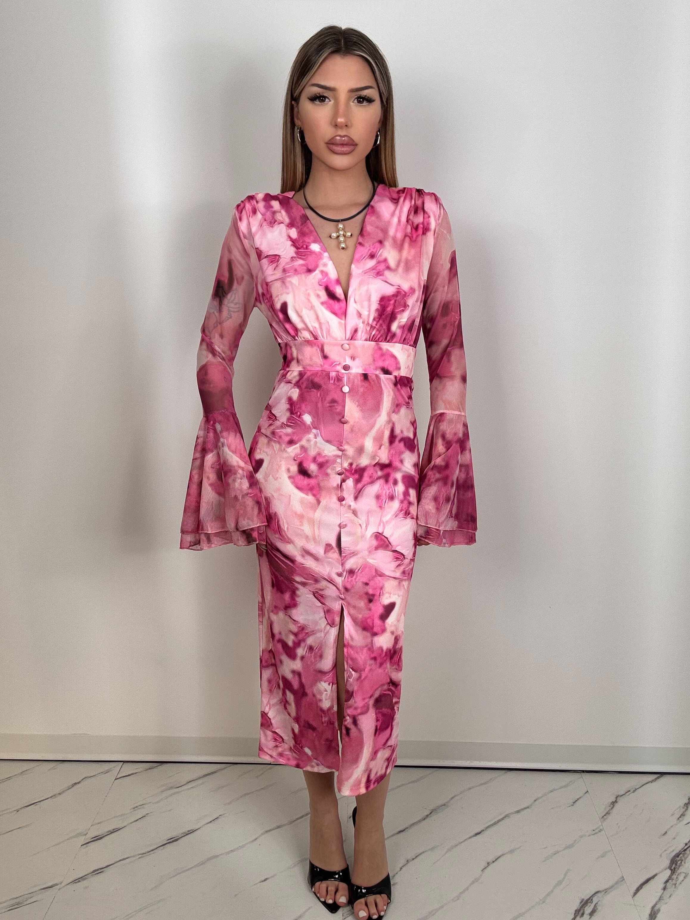Dress mela rosa