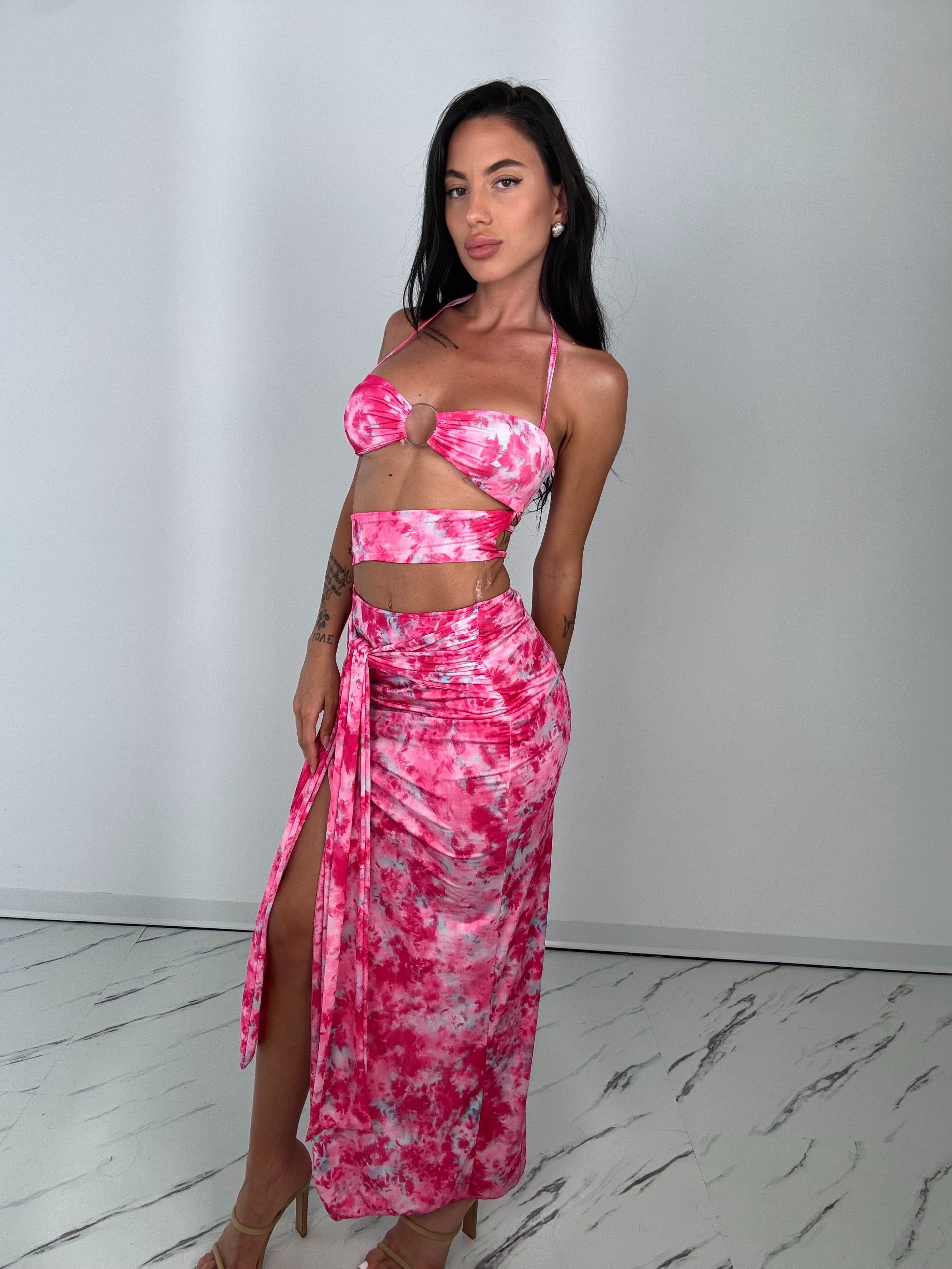 Dress cocoa rosa