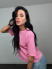 T-shirt joy rosa