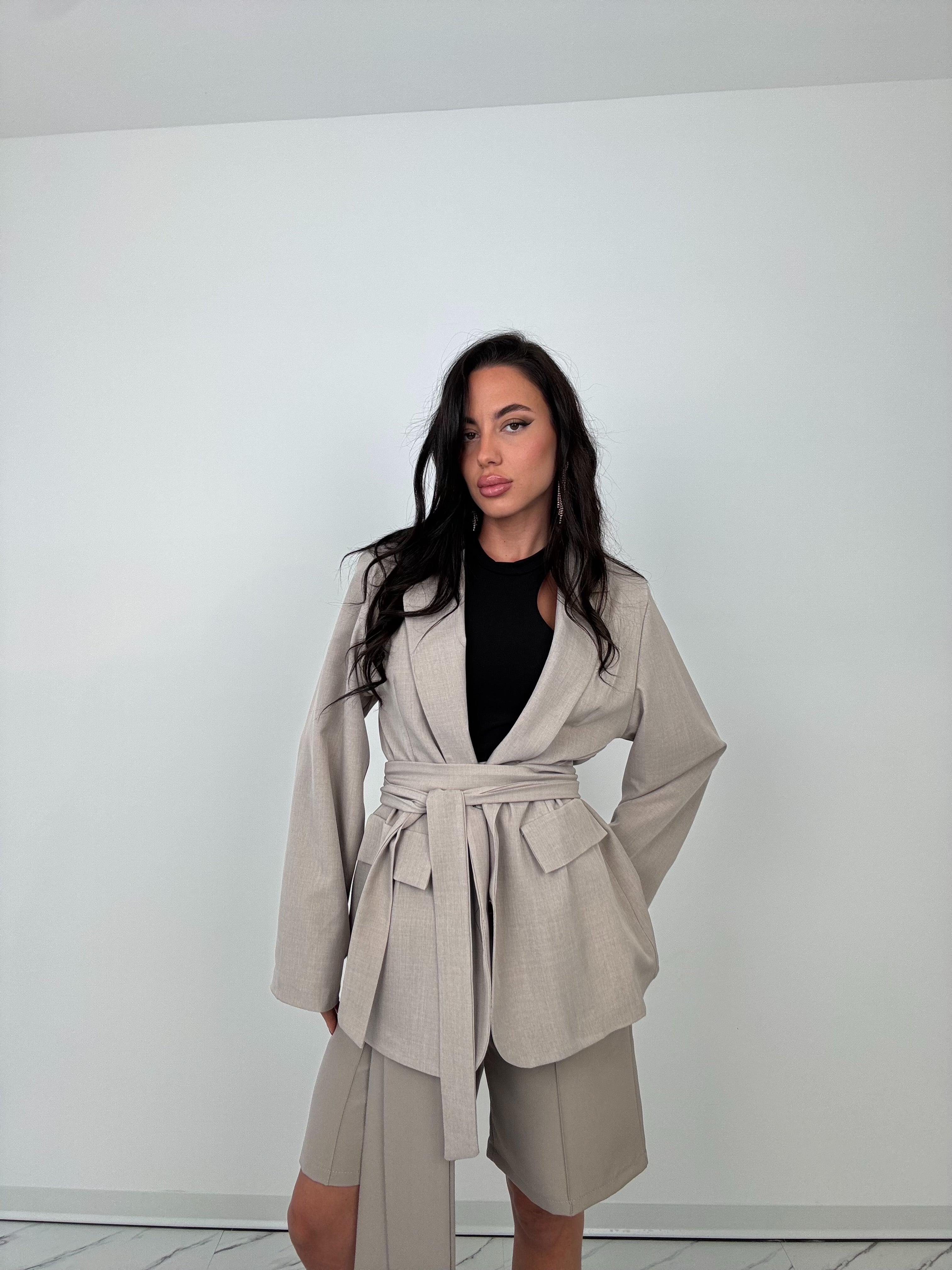 Blazer remix tortora