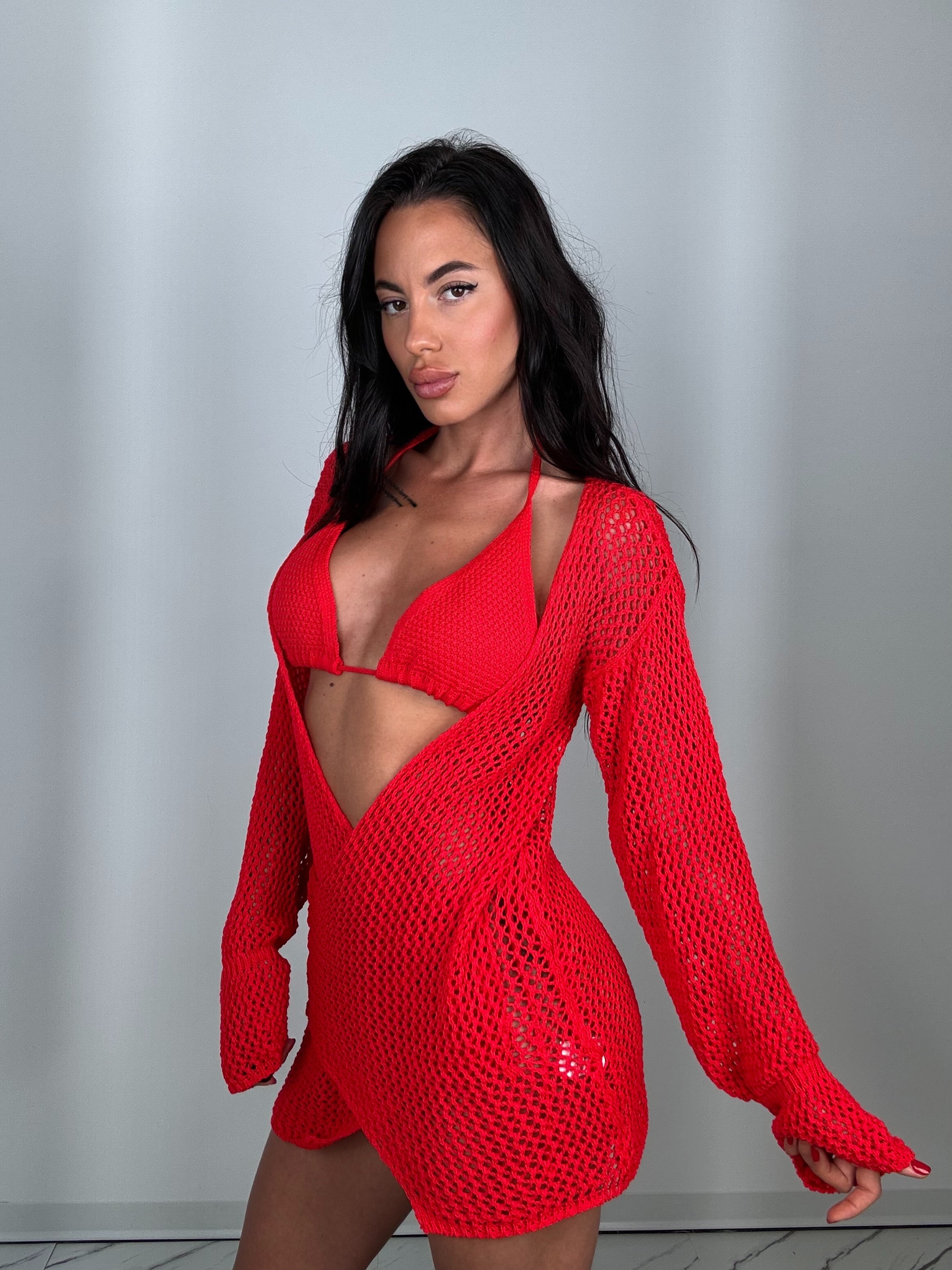 Copricostume cosmo rosso