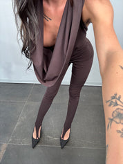 Jumpsuit halo brown