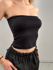 Top viscosa Nero