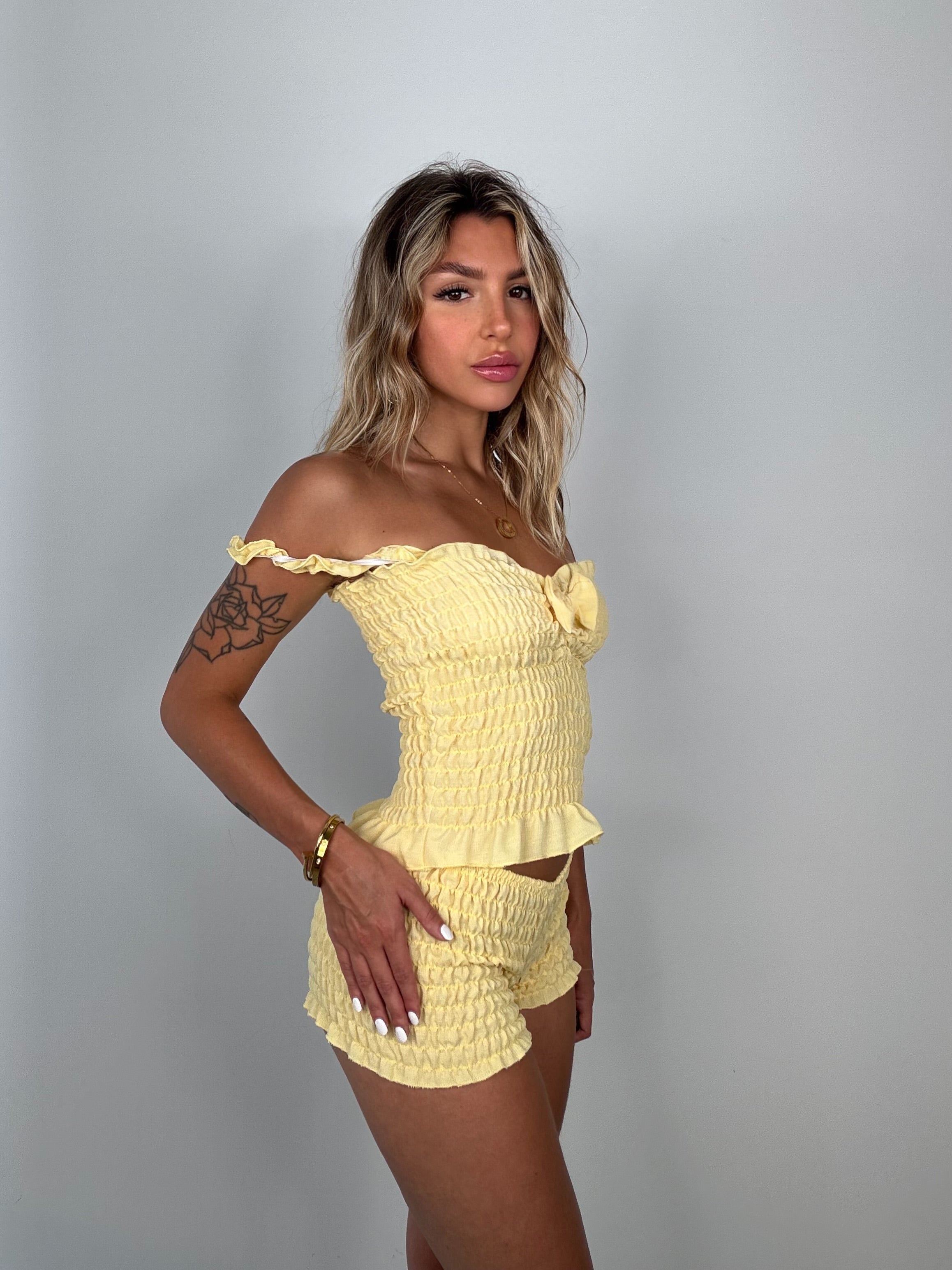 Co/ord sahar giallo