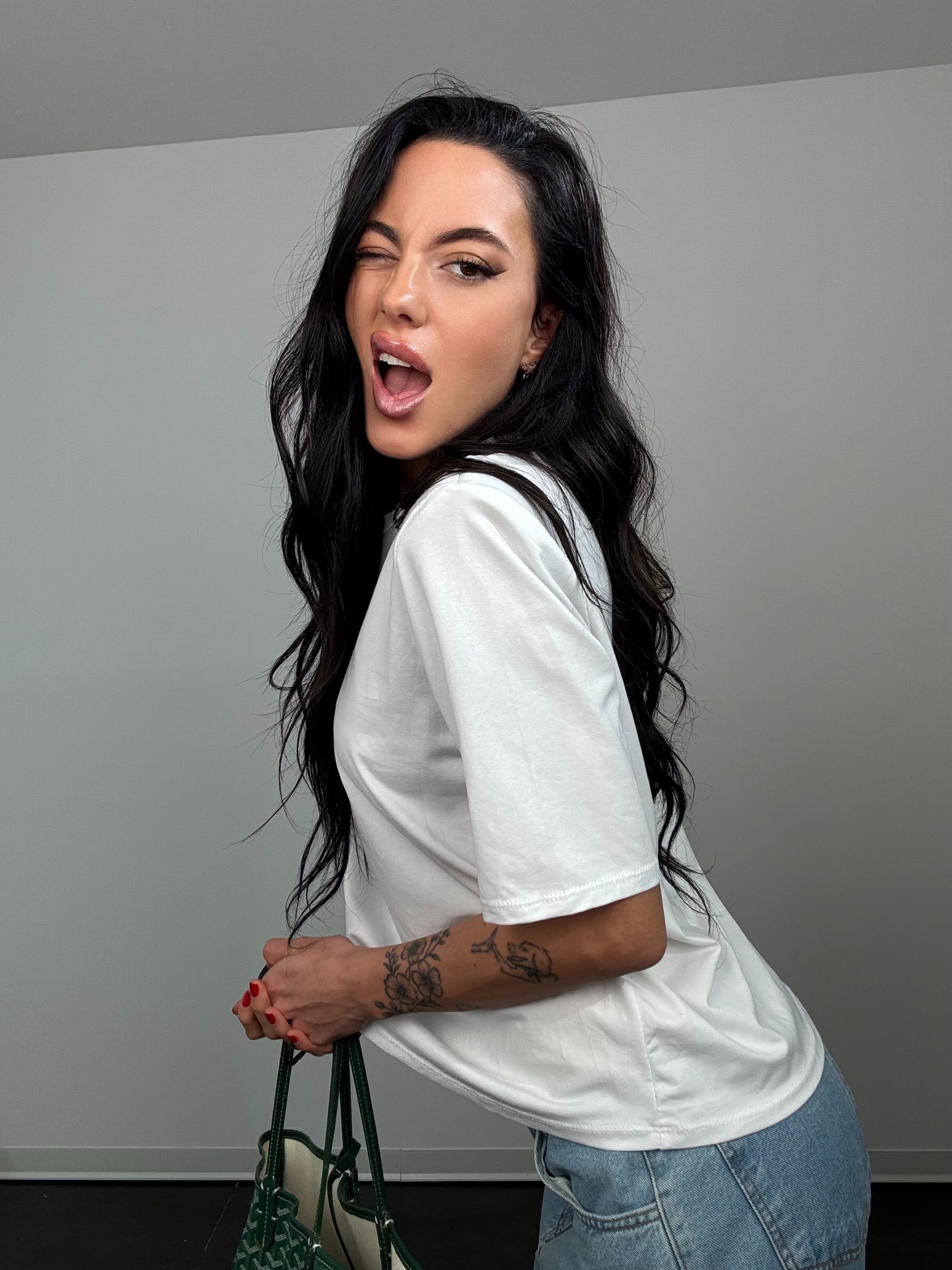 T-shirt joy bianco