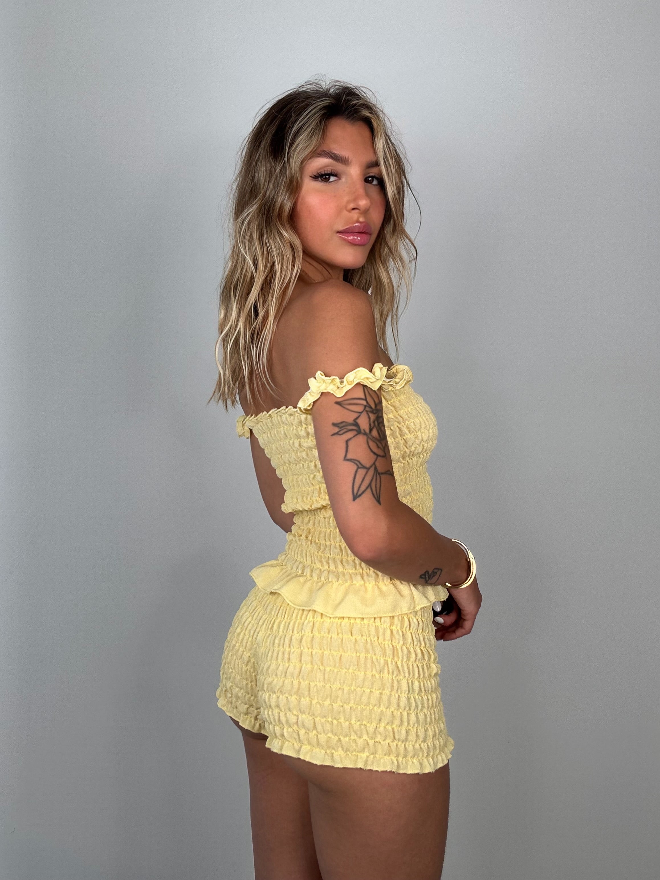 Co/ord sahar giallo