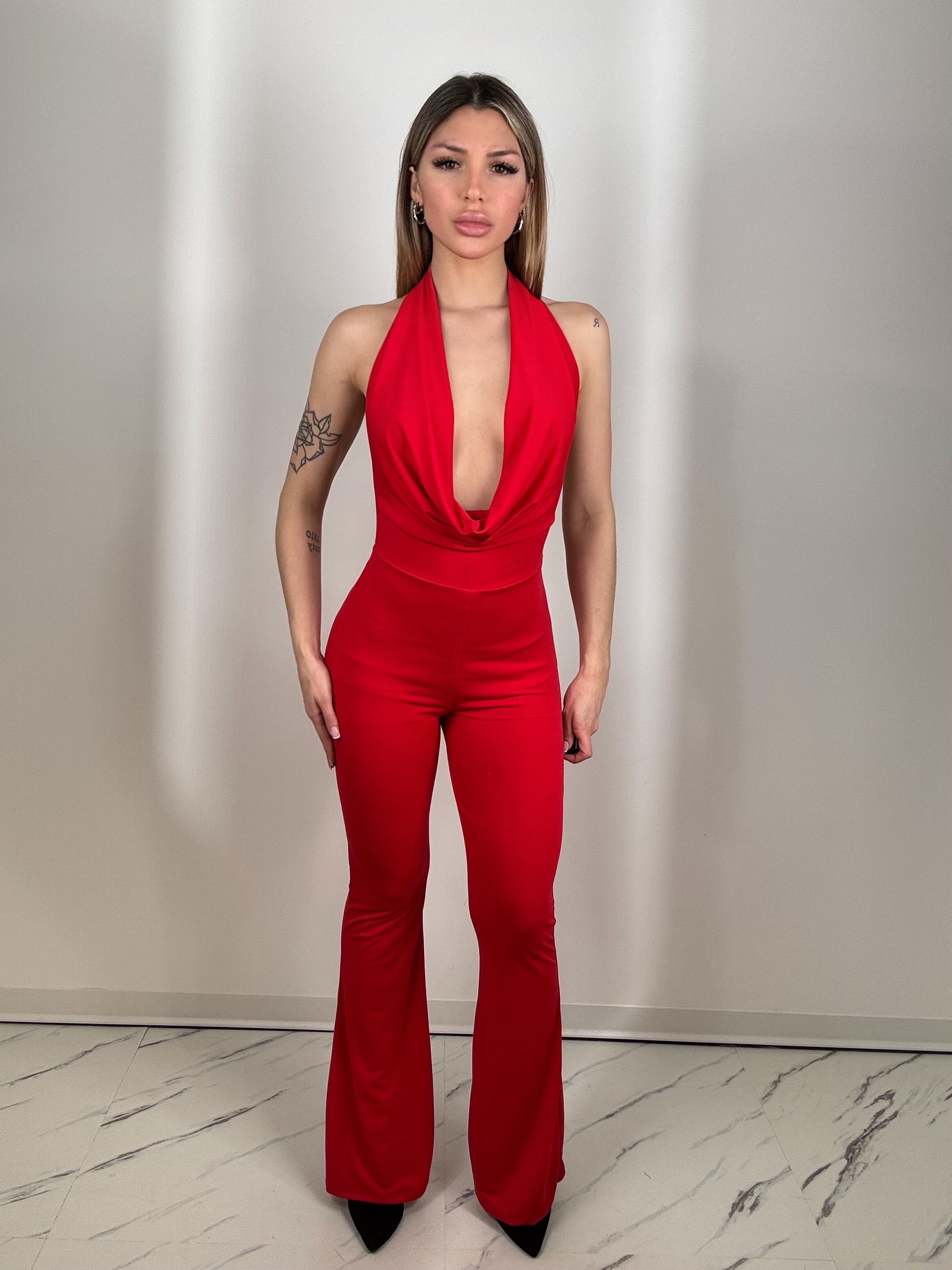 Jumpsuit delivr rosso