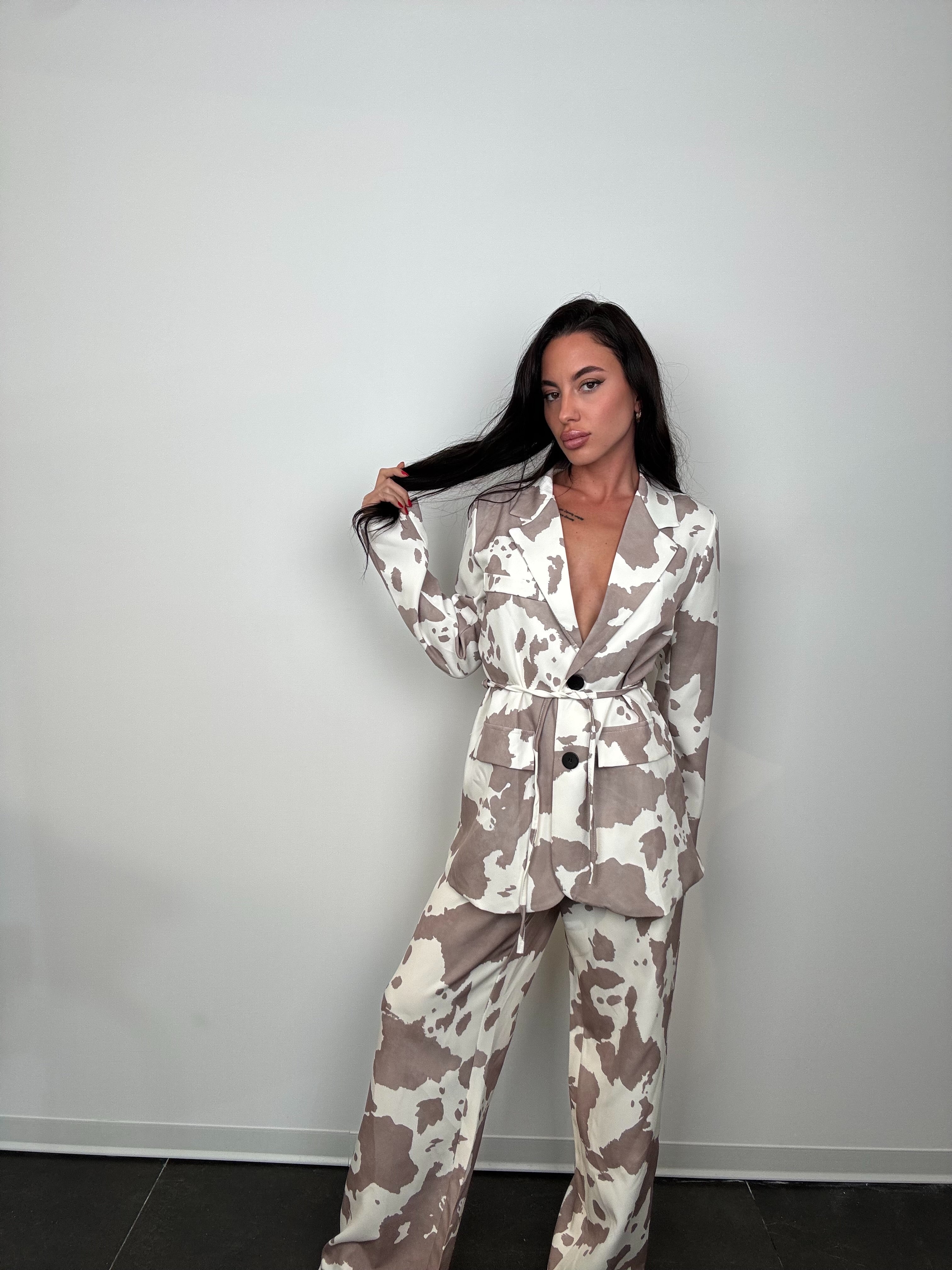 Pantalone cow grigio