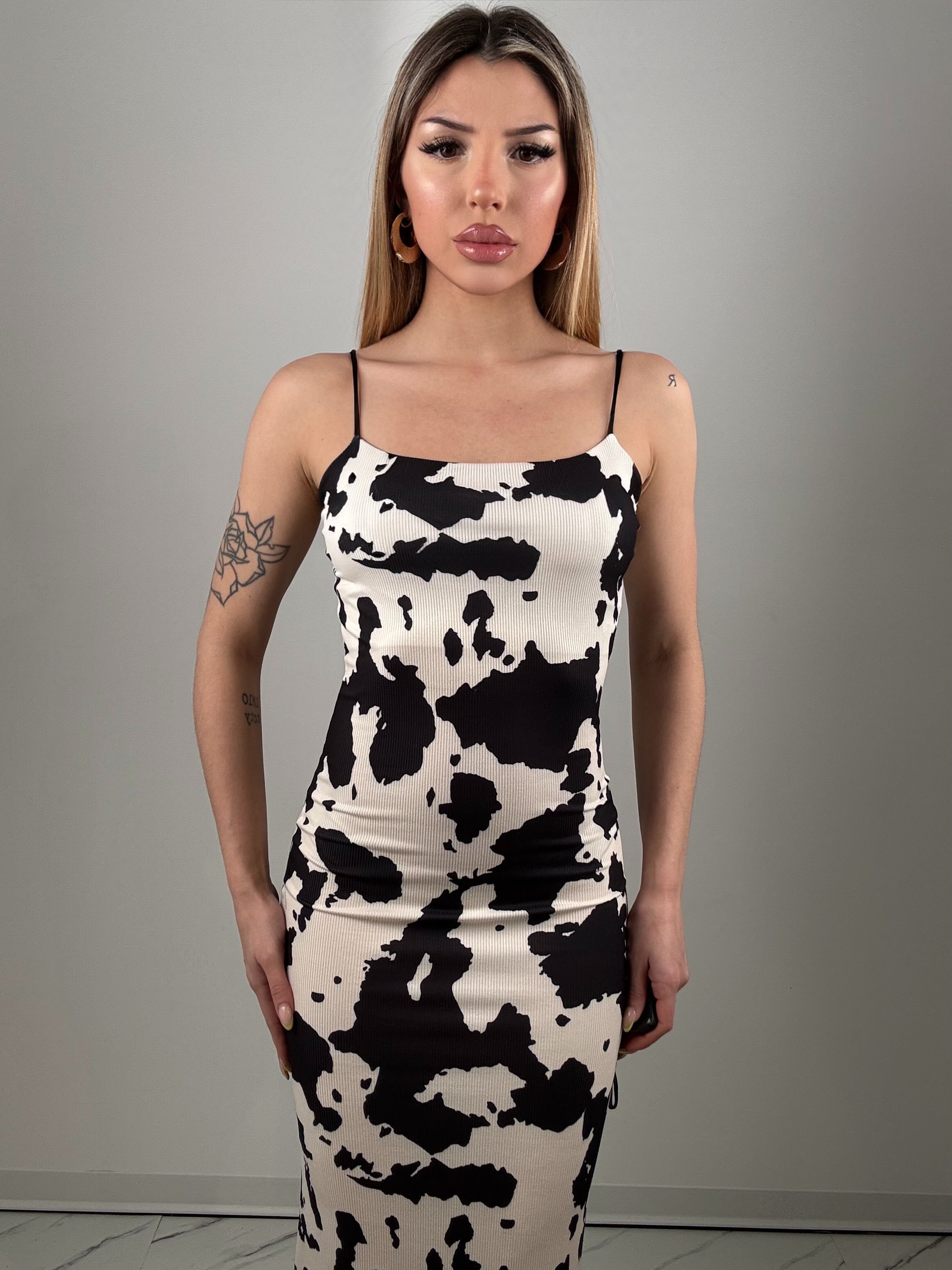 Dress cow nero