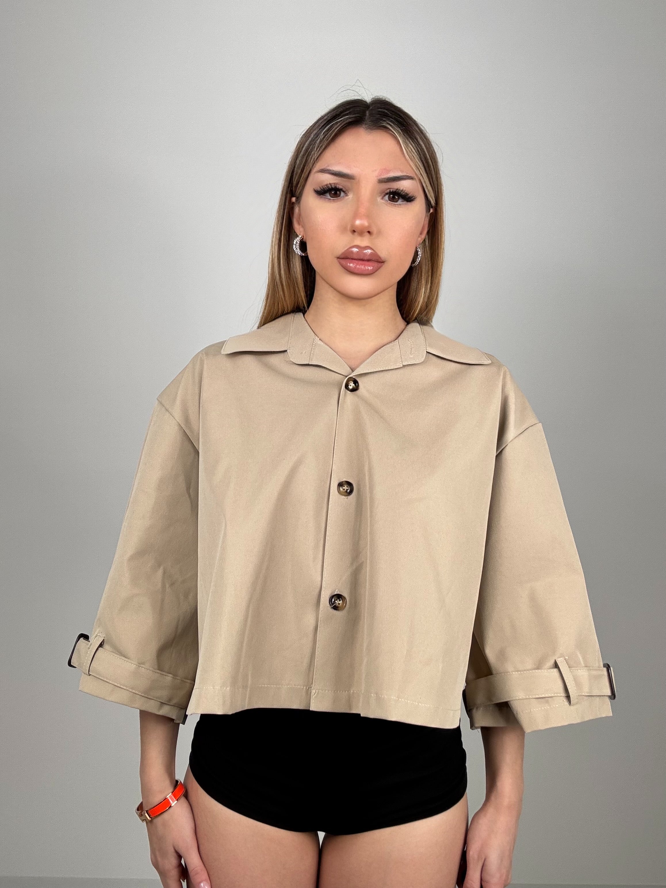 Mini trench beige