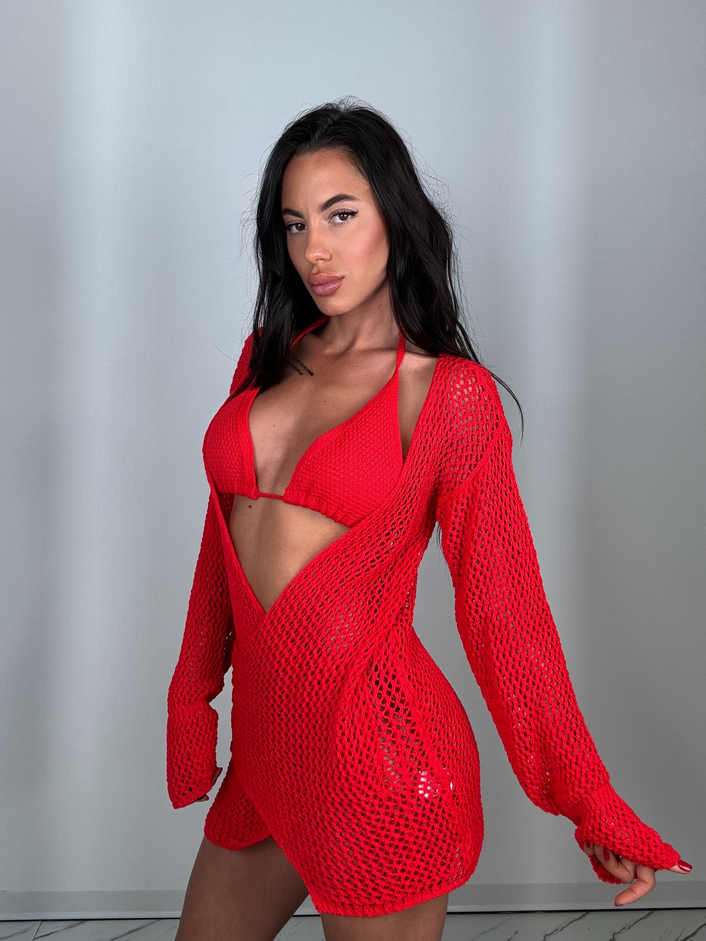 Copricostume cosmo rosso