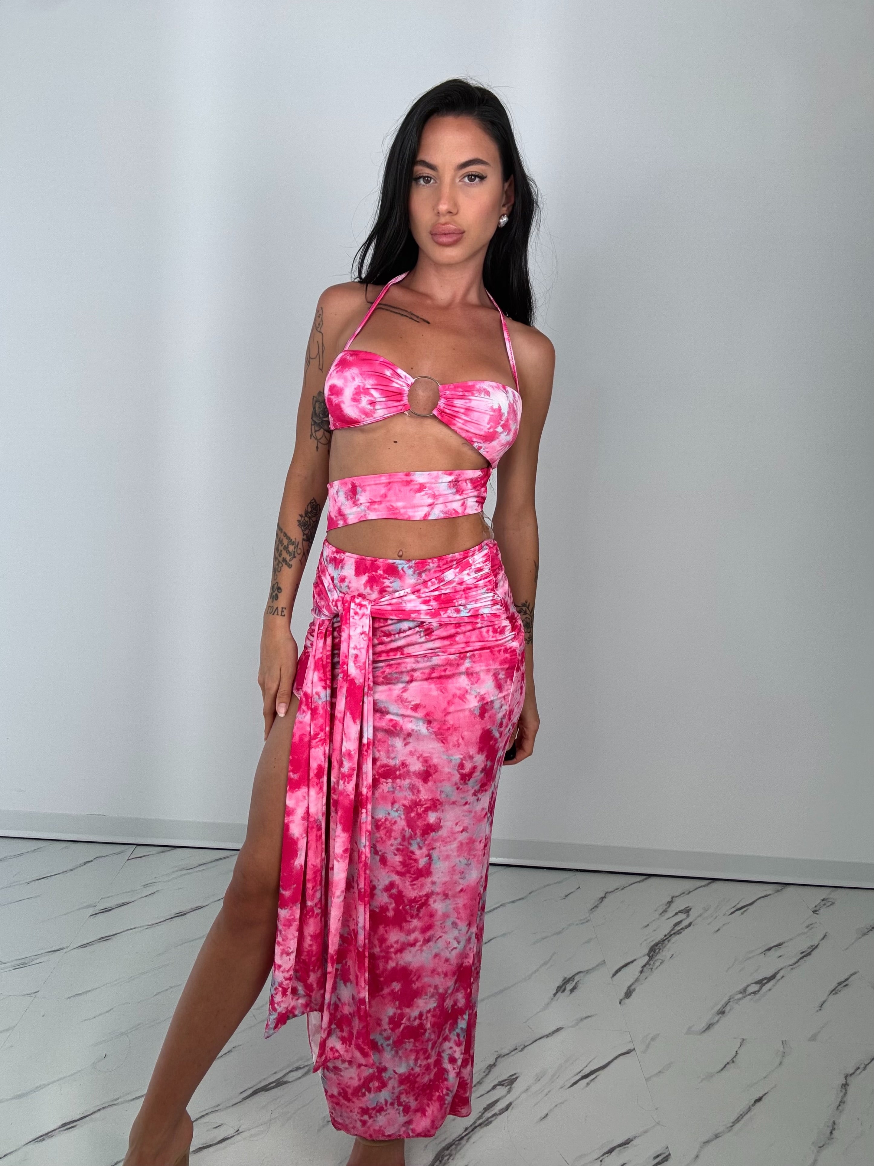 Dress cocoa rosa