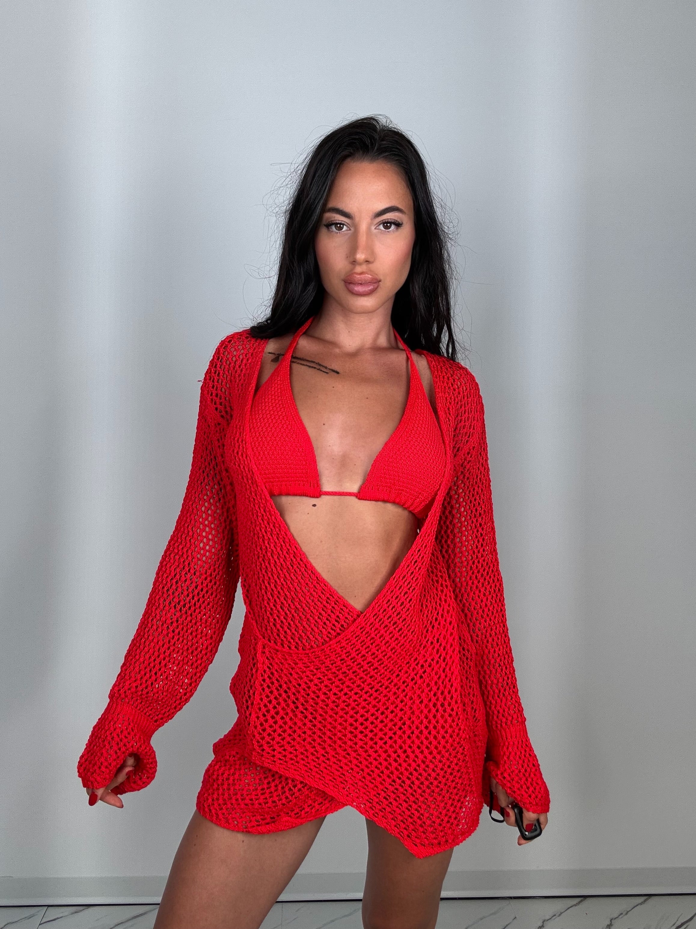 Copricostume cosmo rosso