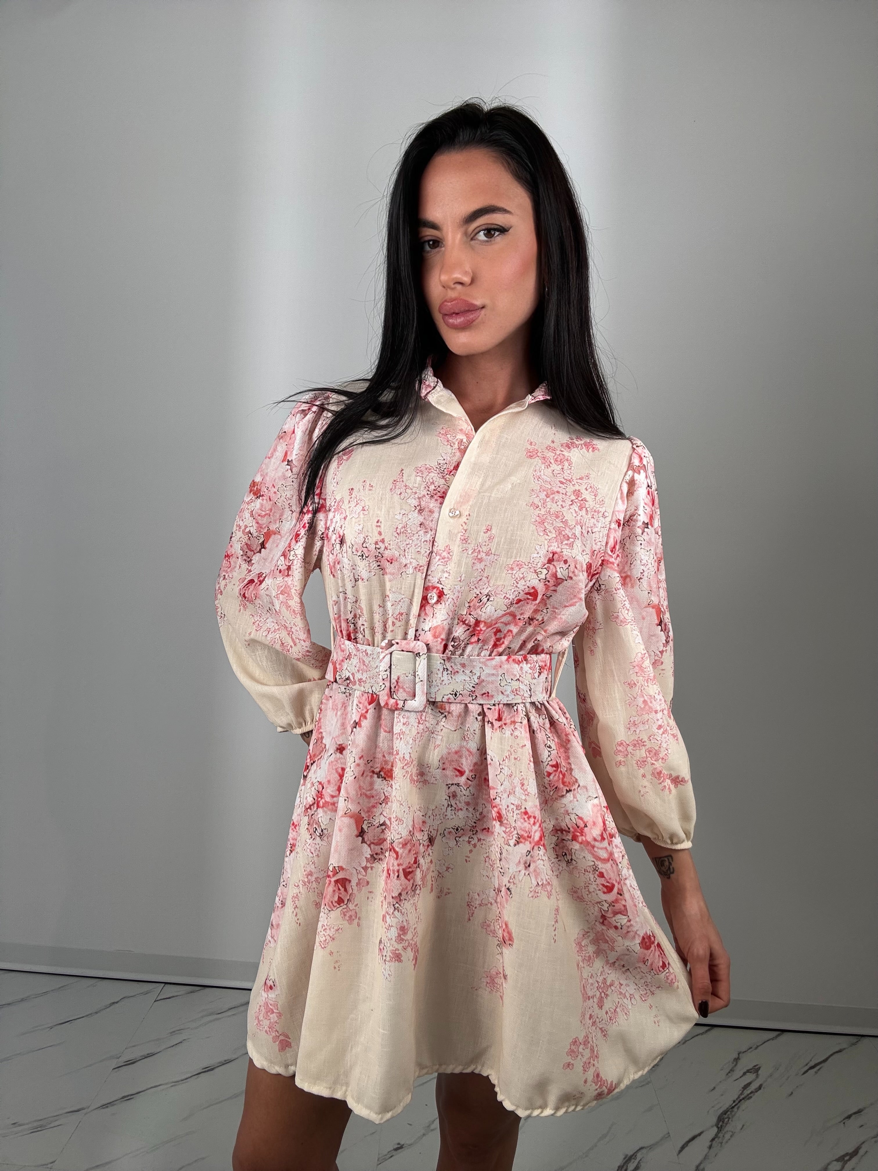 Dress ivory rosa