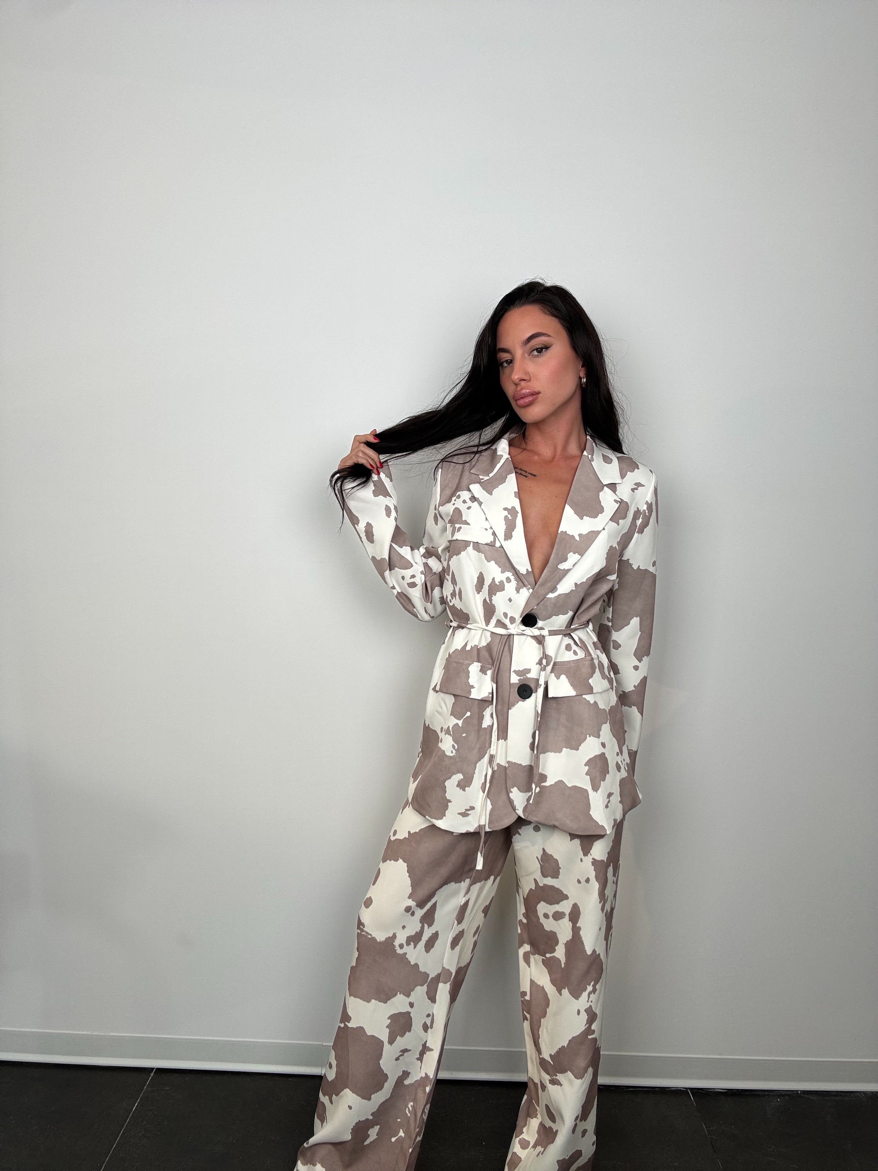 Pantalone cow grigio