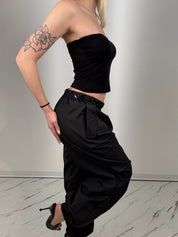 Pantaloni helix nero
