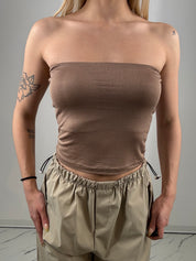 Top viscosa beige