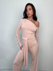 Jumpsuit knot rosa