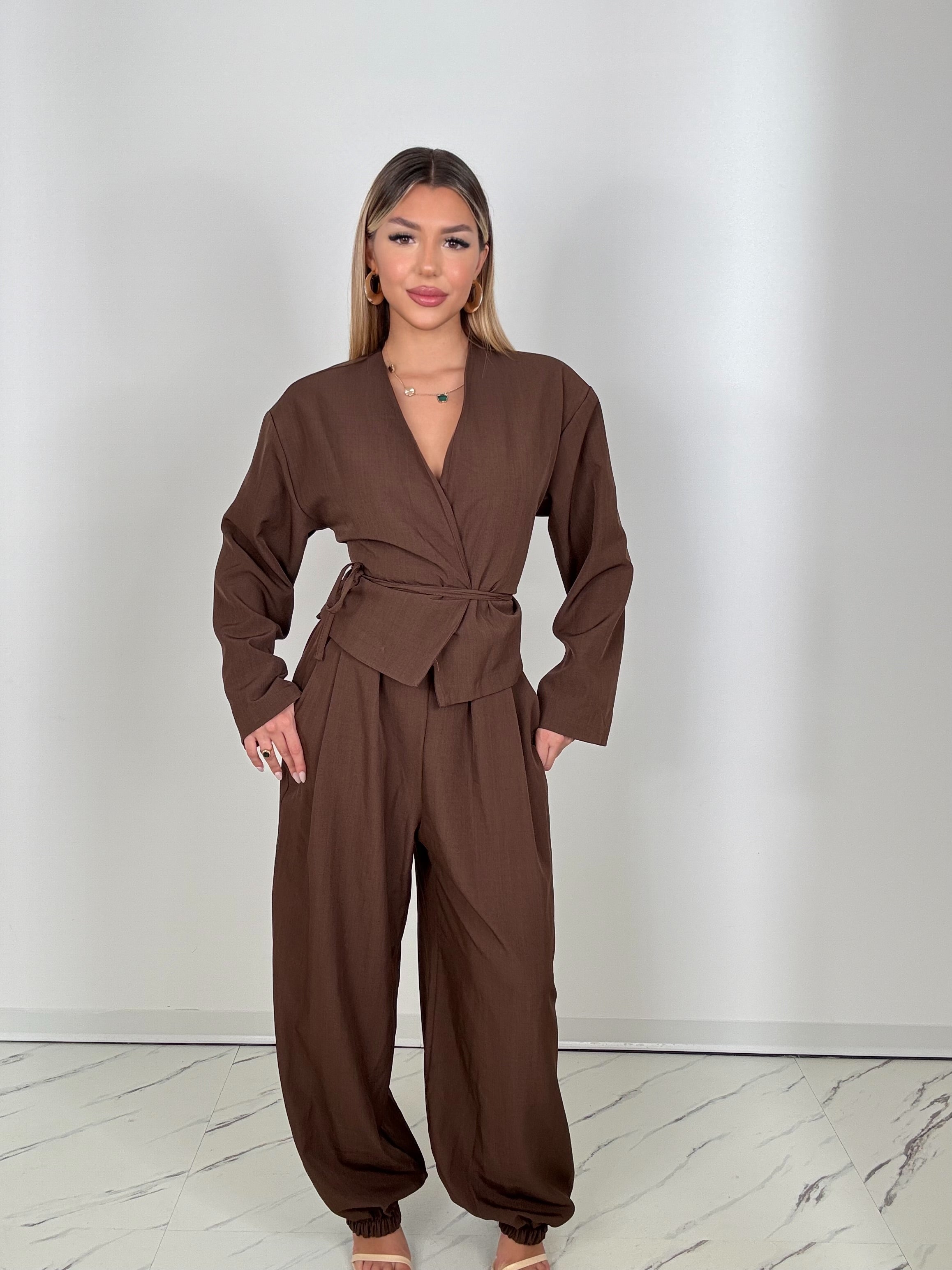 Co/ord Fold cioccolato