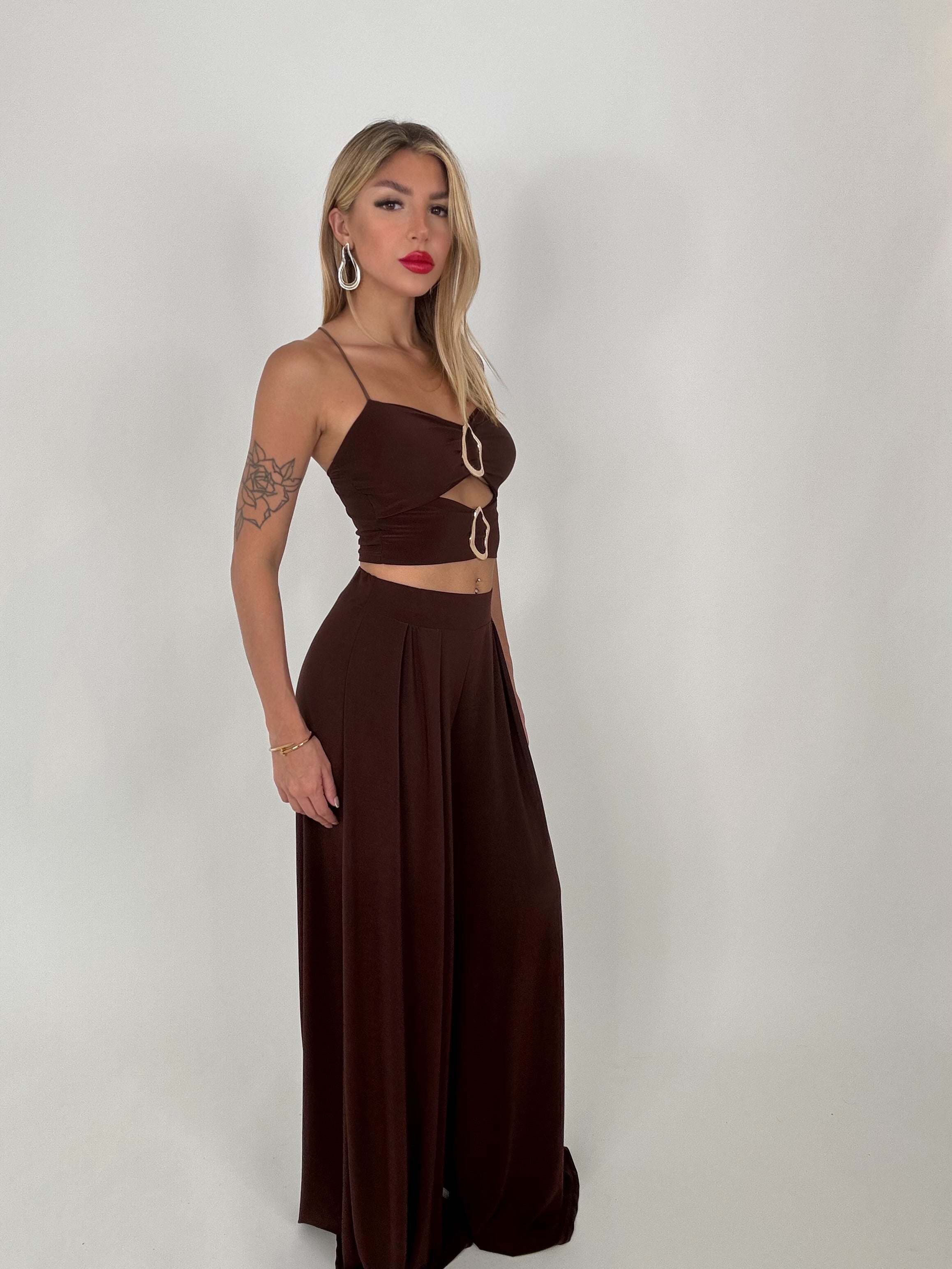 Co/ord QATAR cioccolato