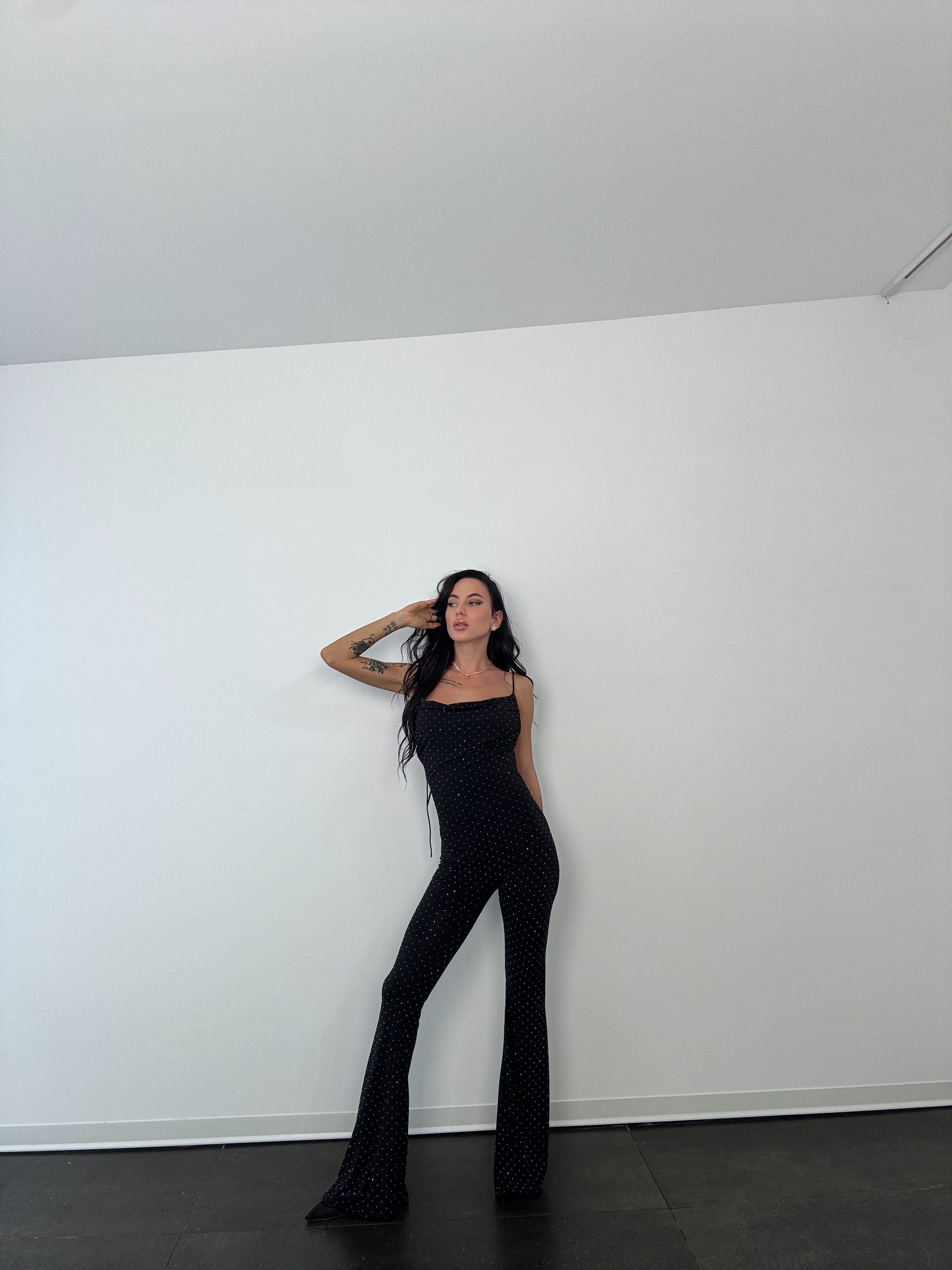 JUMPSUIT SPARKLE nero