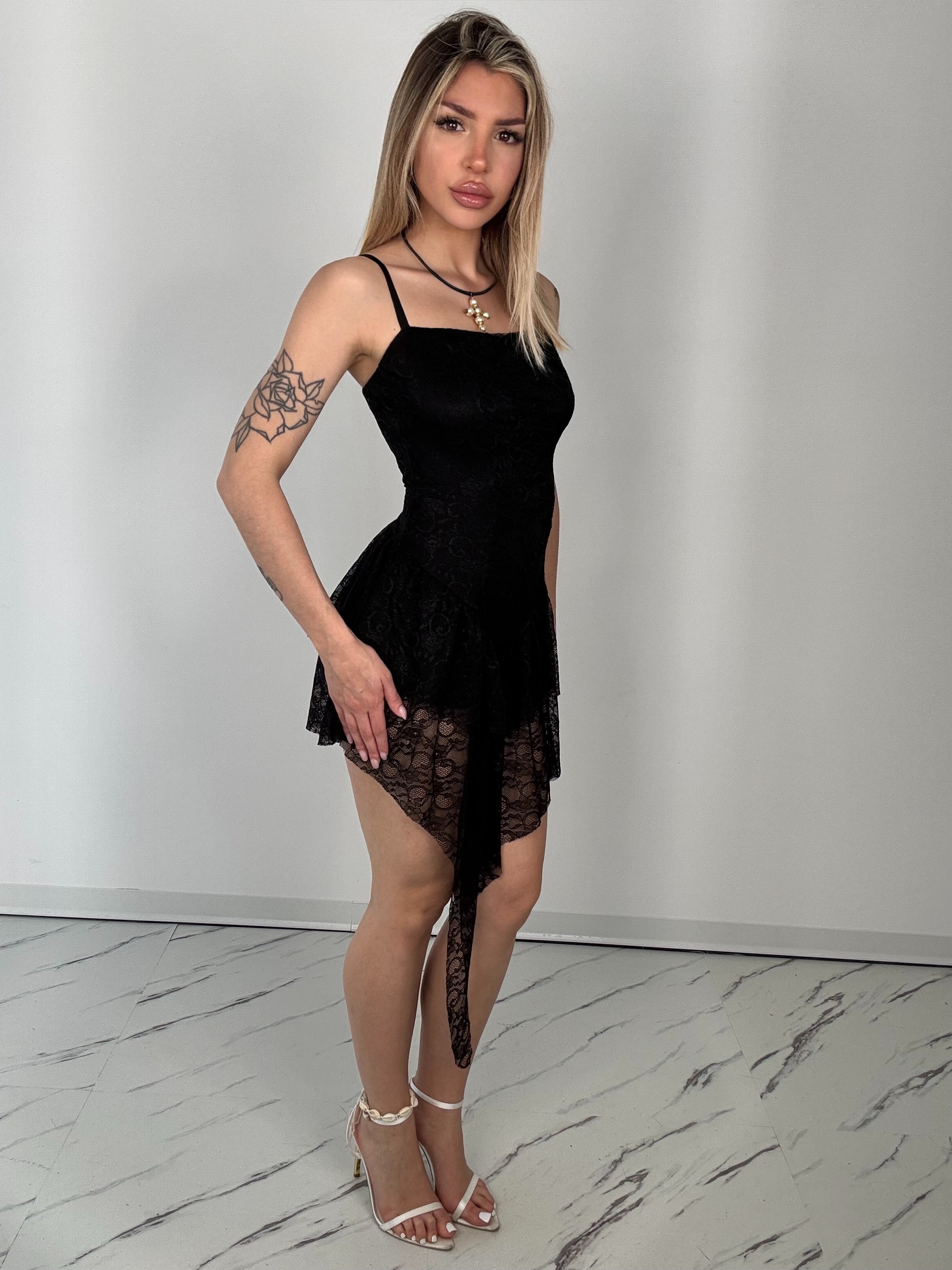 Dress lace Nero