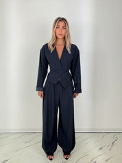 Co/ord Fold blu navy