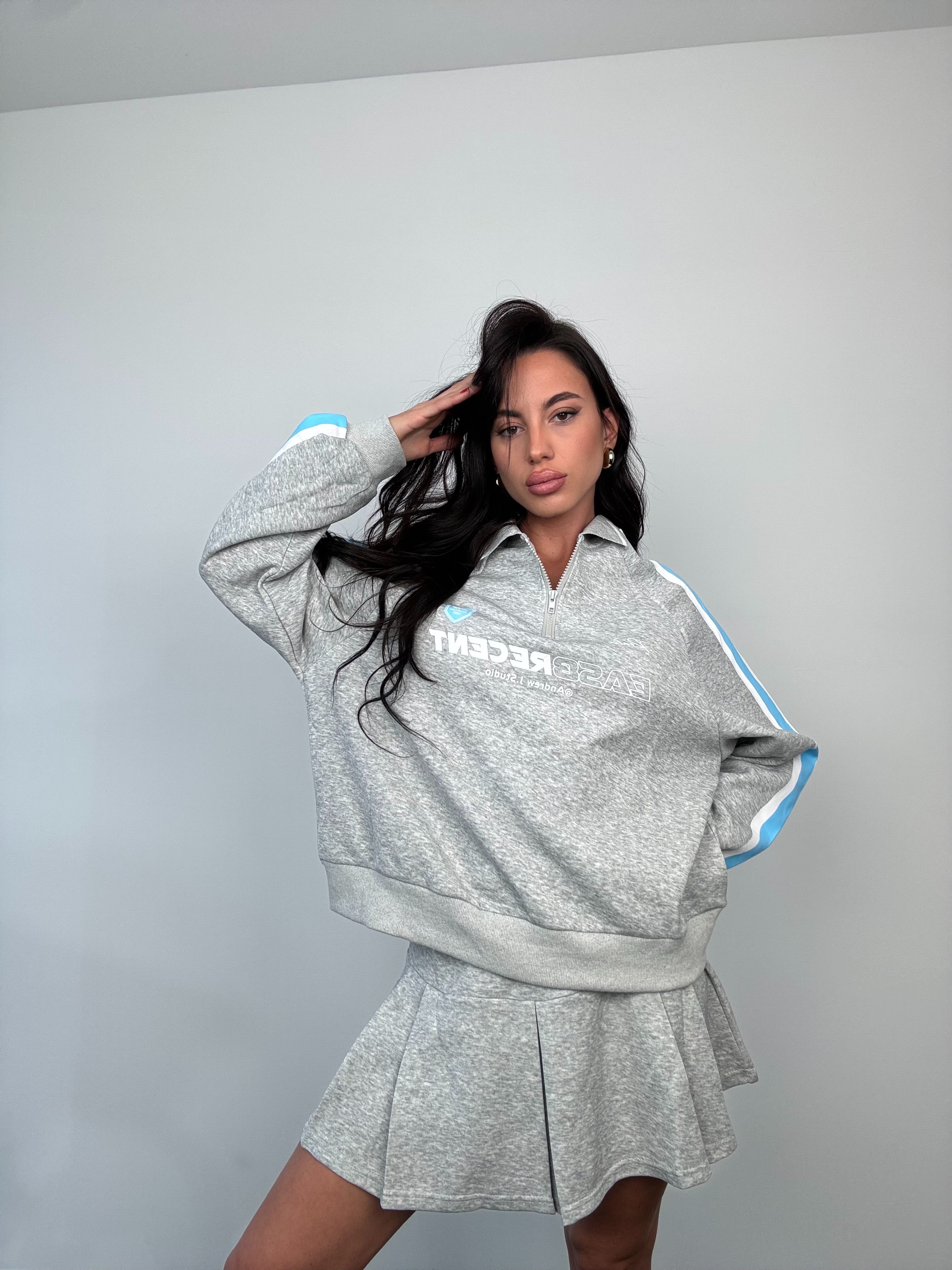 Co/ord race grigio