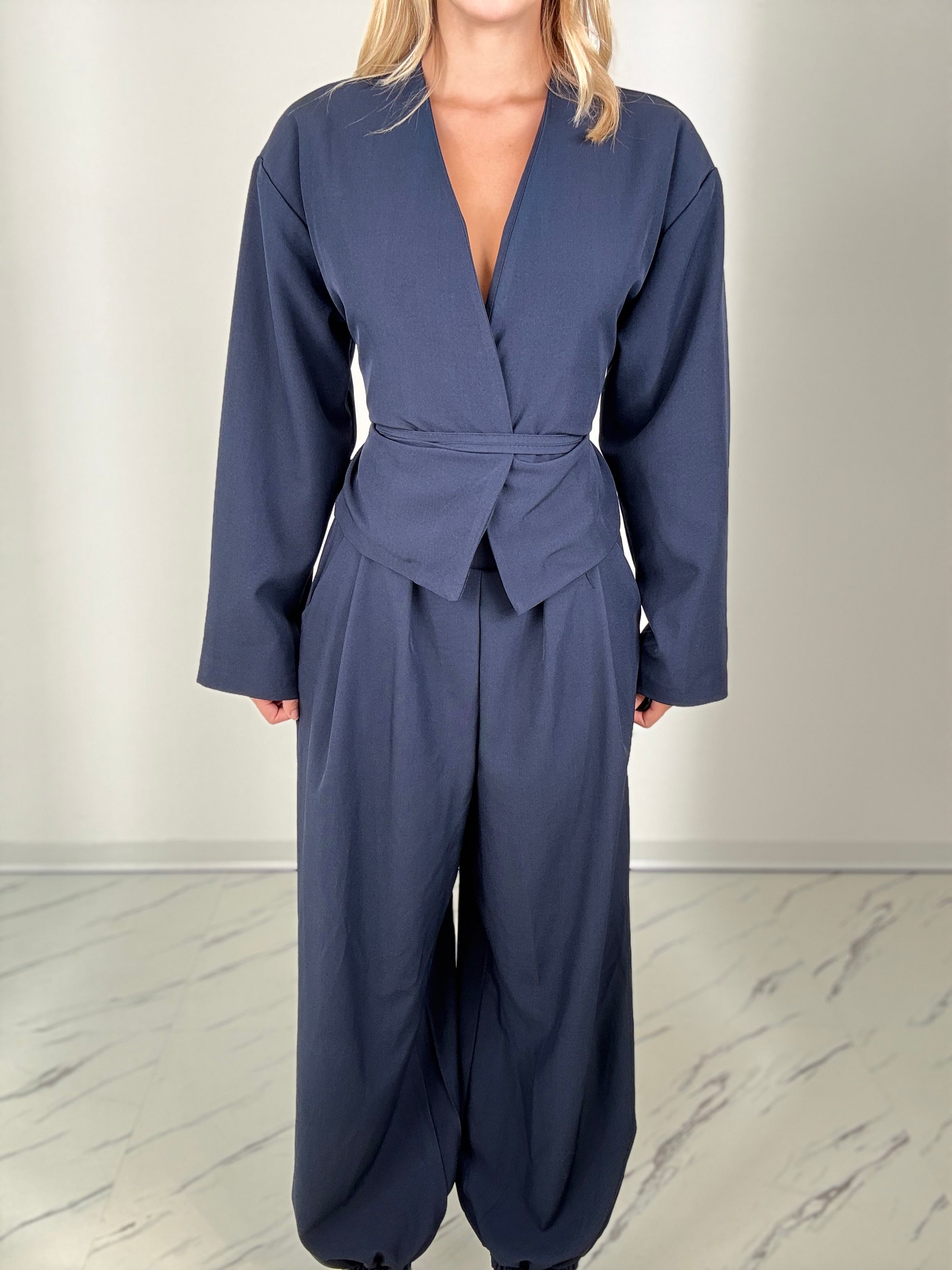 Co/ord Fold blu navy