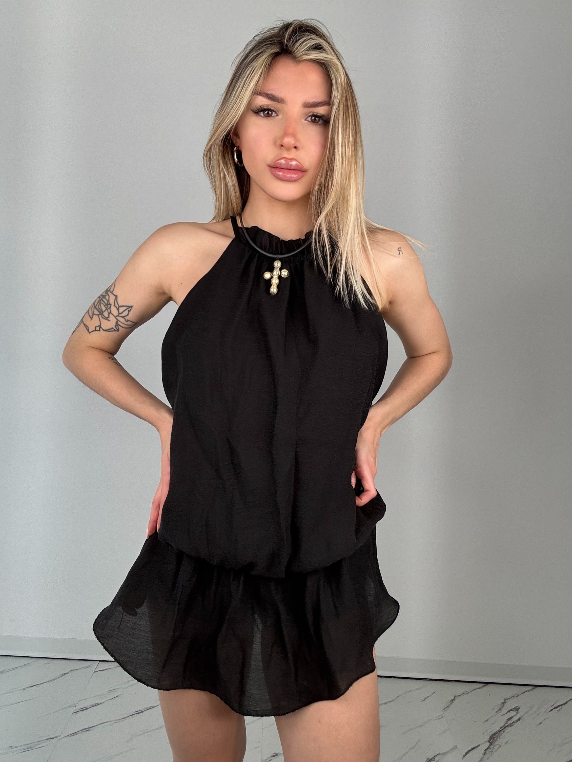 Dress konfetti Nero