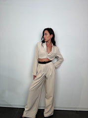 Tailleur gyara beige