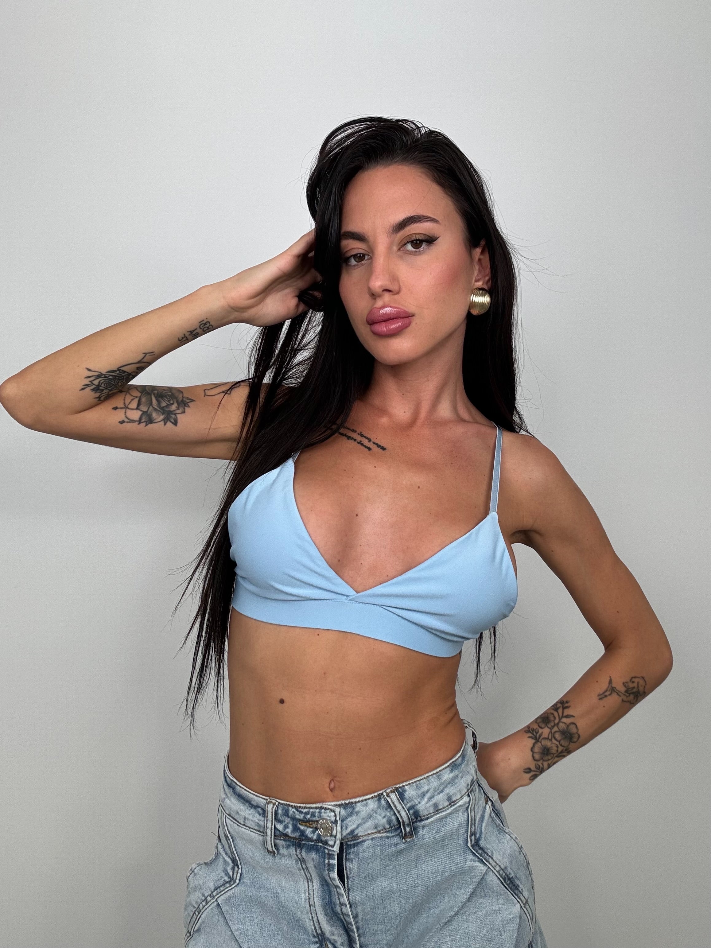 Bralette azzurra