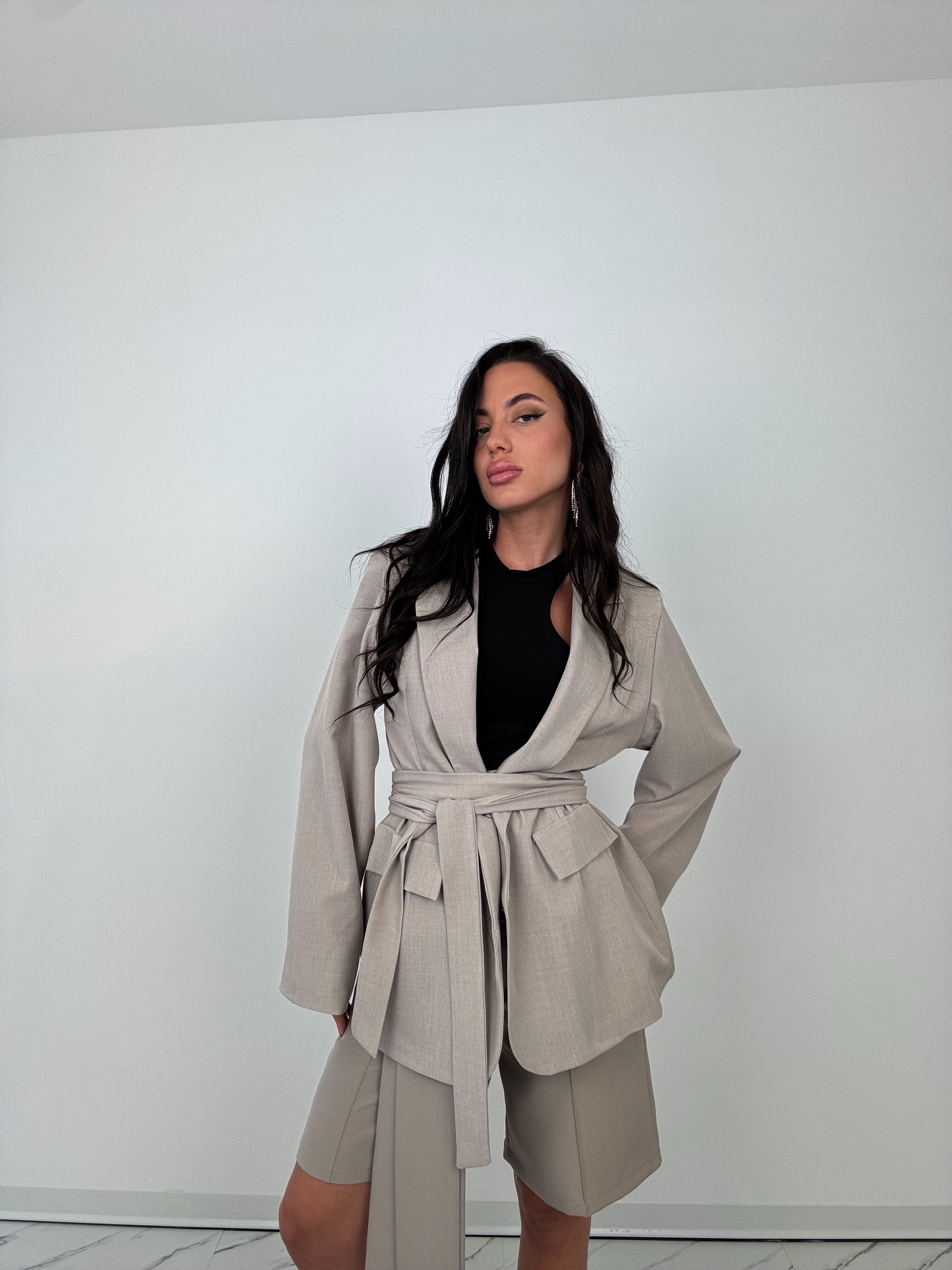 Blazer remix tortora