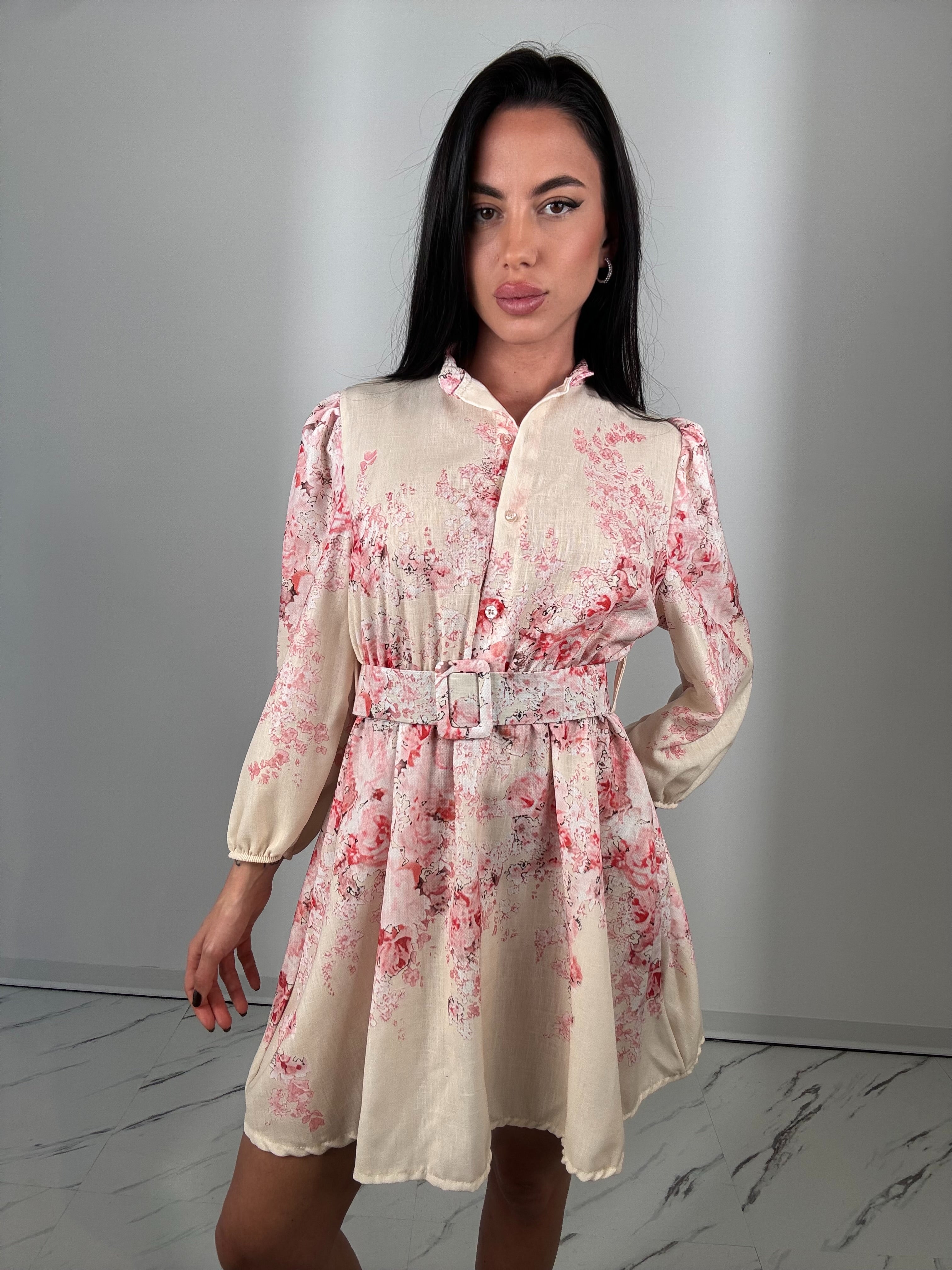 Dress ivory rosa