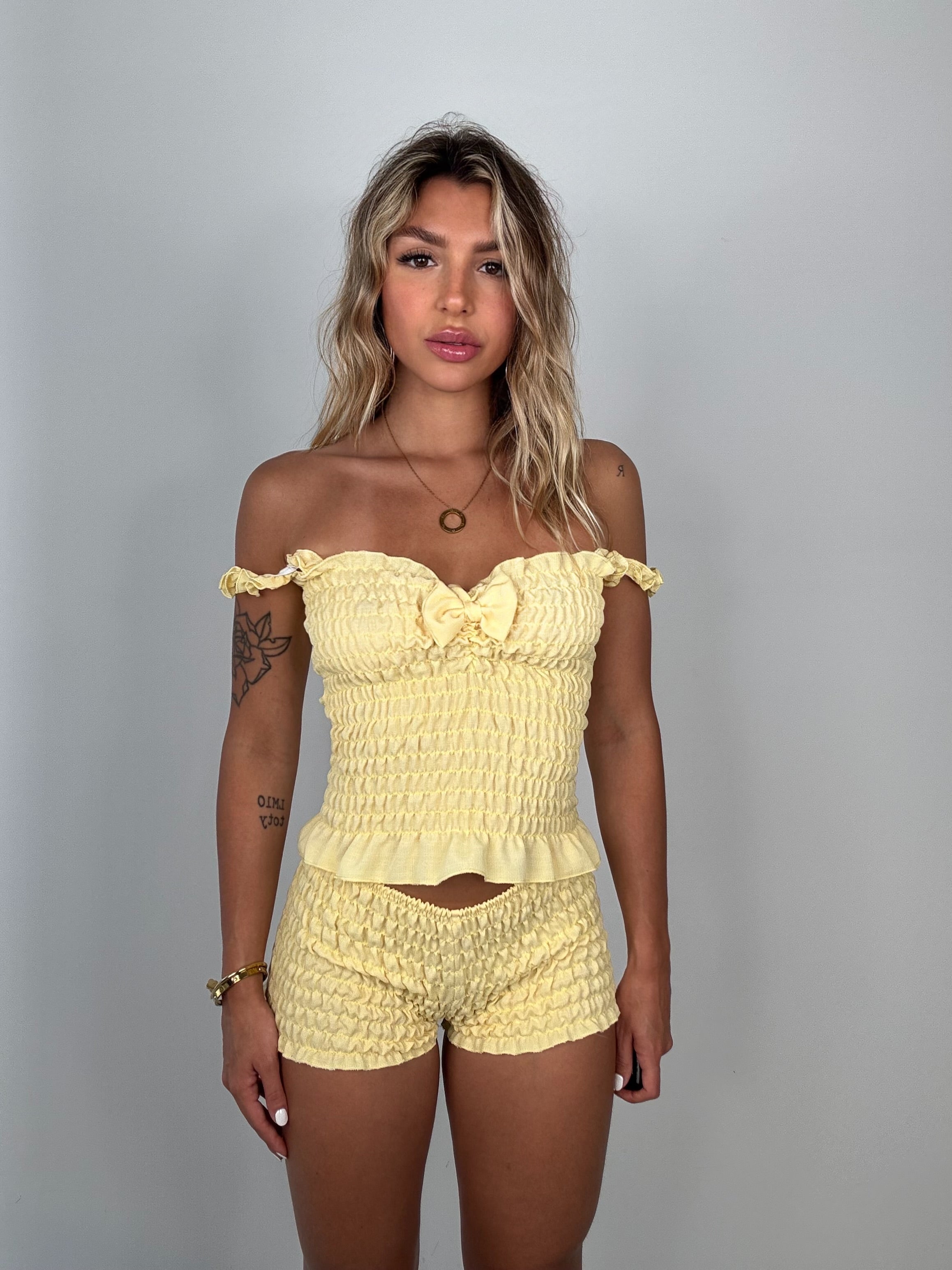 Co/ord sahar giallo
