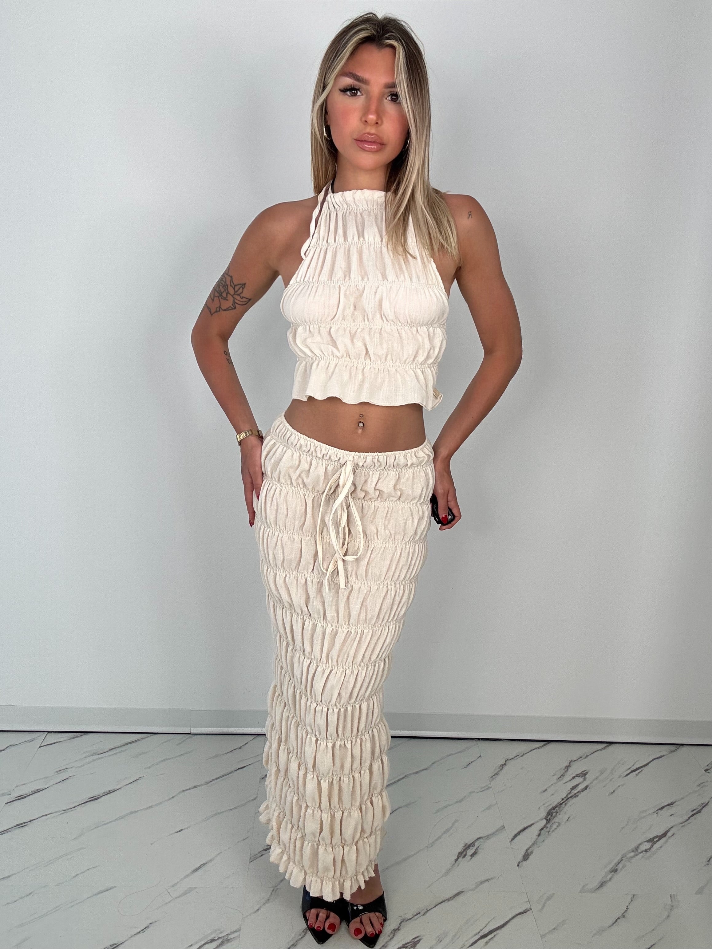 Co/ord riva beige
