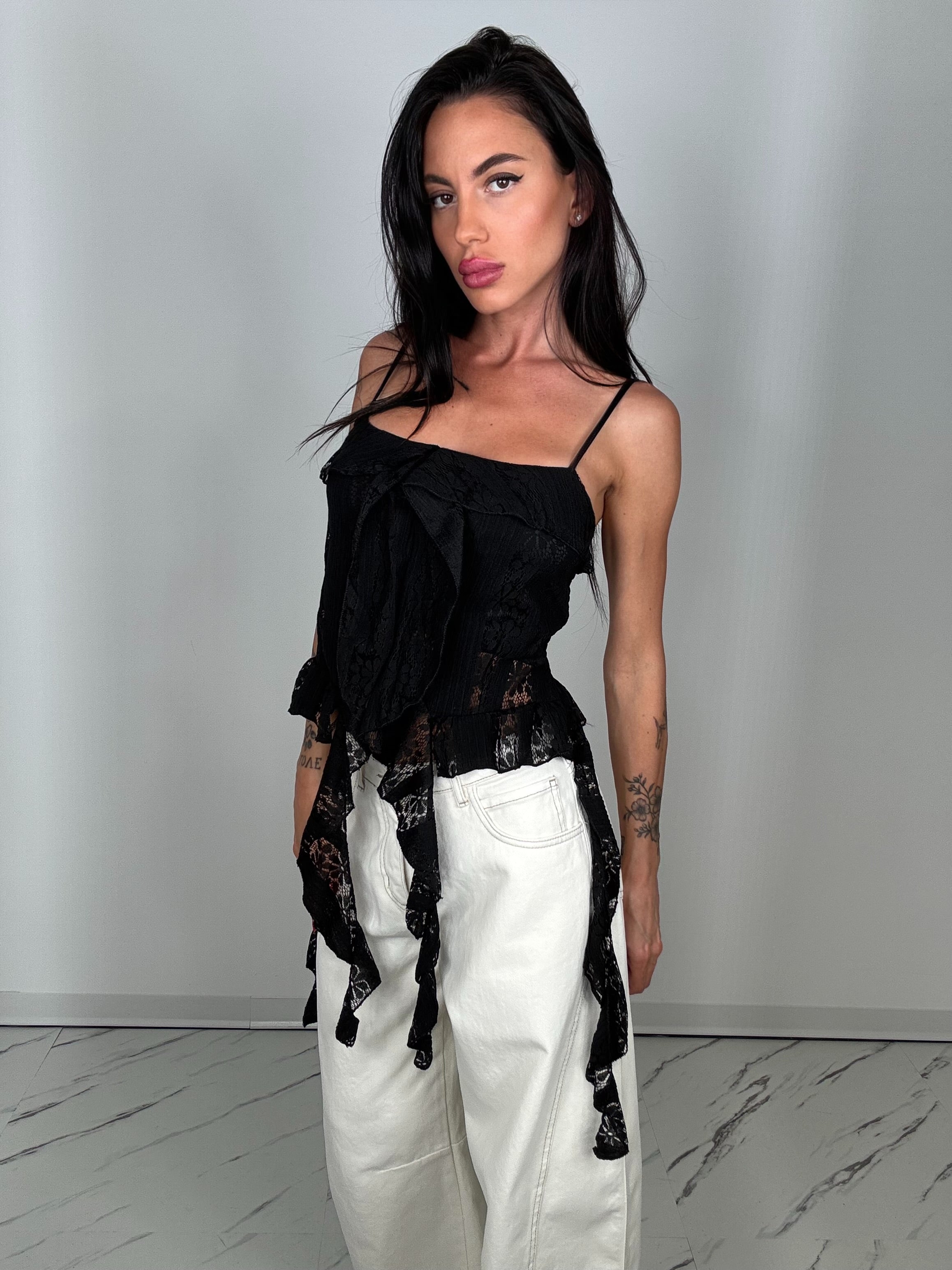 Top pacha nero