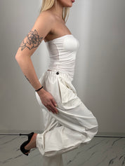 Pantaloni helix bianco