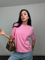 T-shirt joy rosa